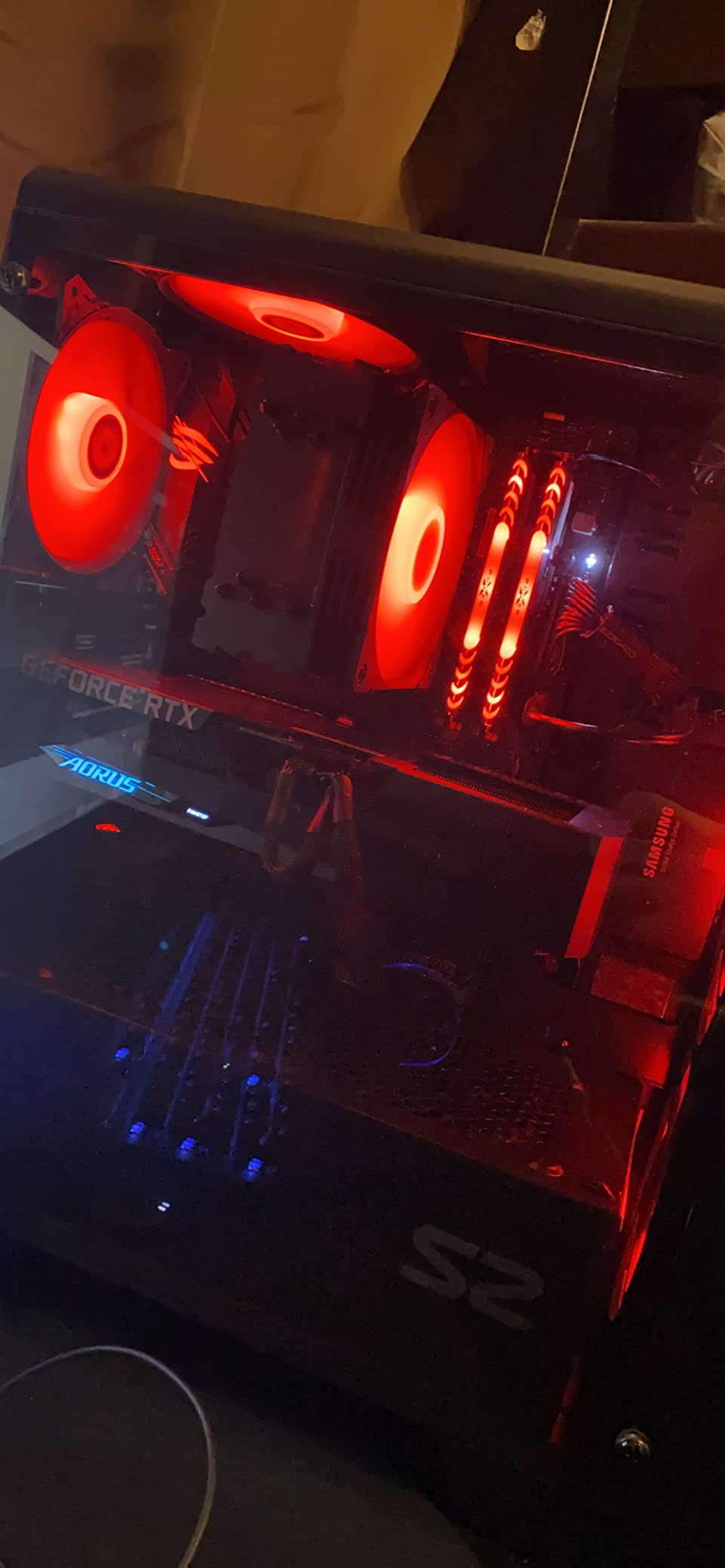 Zalman S2 TG ATX Mid-Tower PC Case, 3 x Pre-Installed 120mm Zalman Quiet Fans (Support up to 8 Fans), High Airflow Mesh Front Panel, Full Tempered Glass Side Panel, Support GPUs up to 330mm, USB 3.0 customer photo 2