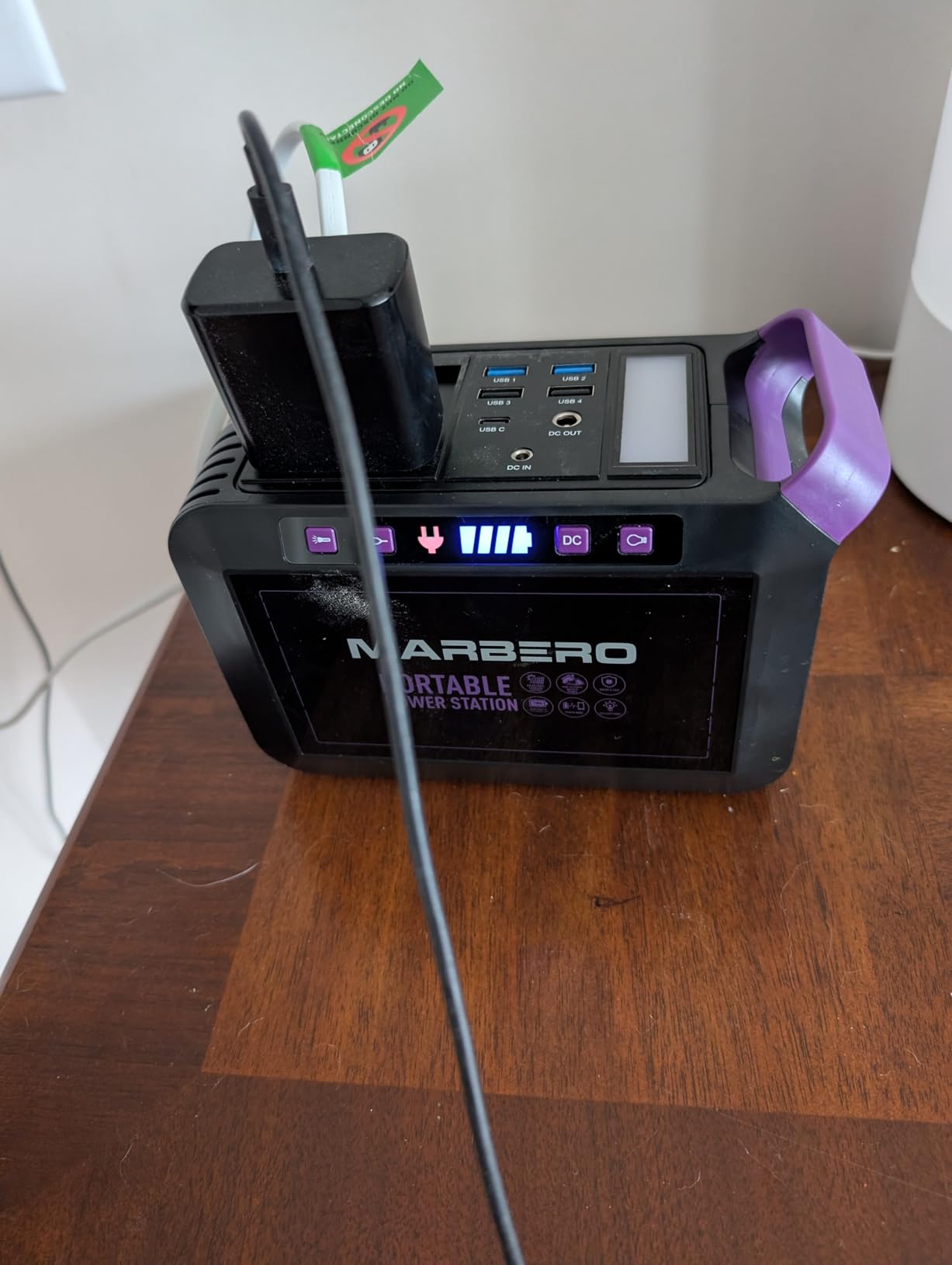MARBERO Portable Power Station 88Wh Camping Lithium Battery Solar Generator Fast Charging with AC Outlet 120W Peak Power Bank(Solar Panel Optional) for Home Backup Outdoor Emergency RV Van Hunting customer photo 2
