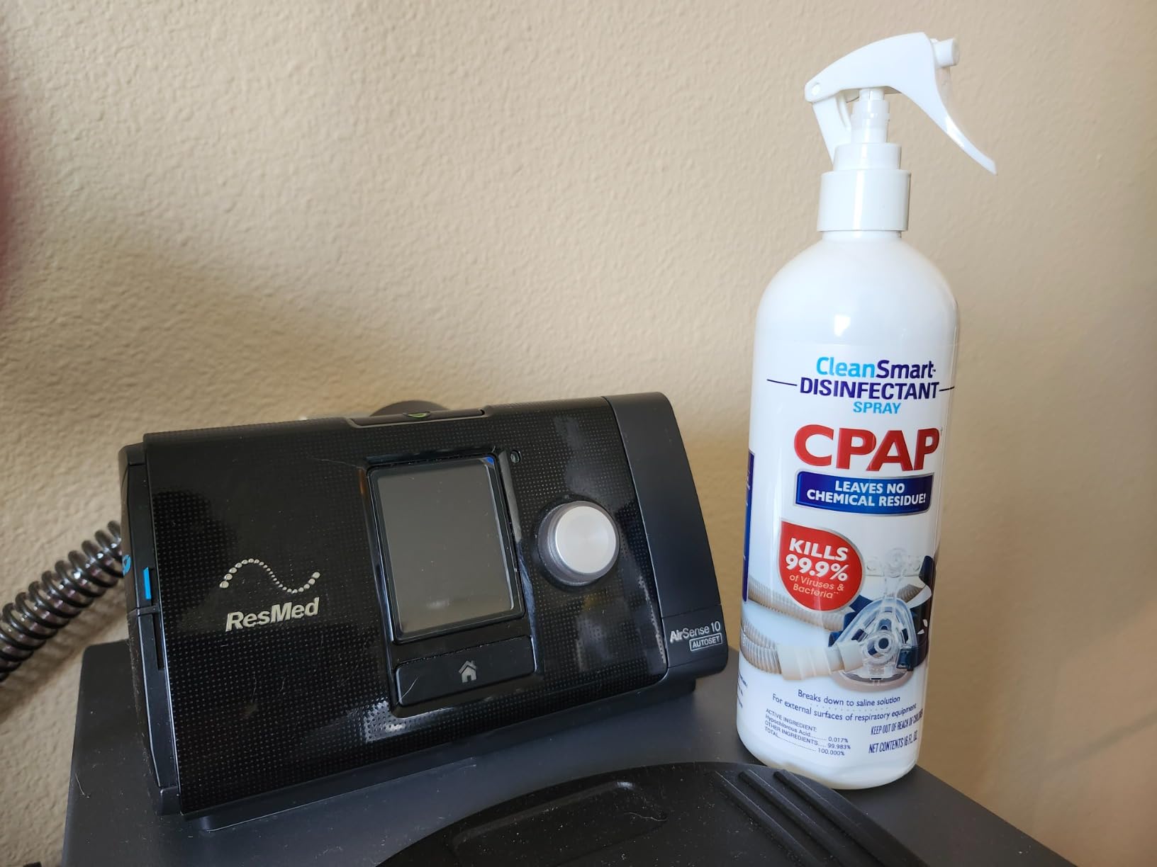 CleanSmart CPAP Disinfectant Spray To Go, Kills 99.9% of Bacteria and Viruses on CPAP Equipment, No Residue, 2 oz (Pack of 3) customer photo 2