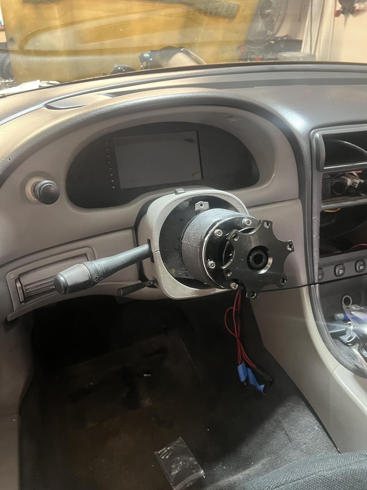 BestTeam Universal Steering Wheel Snap Off Quick Release Hub Adapter Boss Kit With 6-hole Steering Wheel Hub (Black) customer photo 2