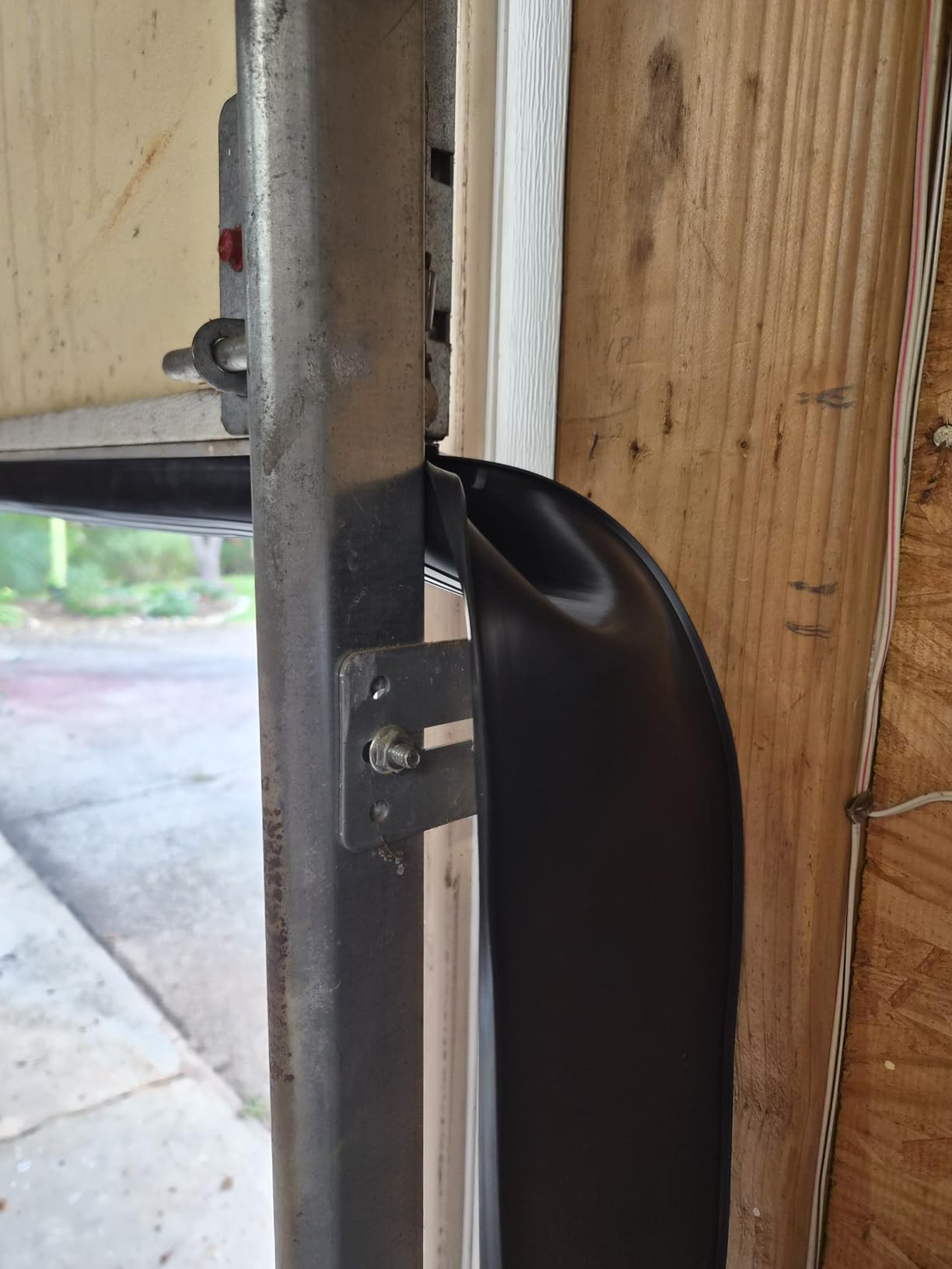 16 Feet Garage Door Weather Stripping Kit, Universal Bottom Seal Strip with Professional Grade T-End Rubber, 5/16