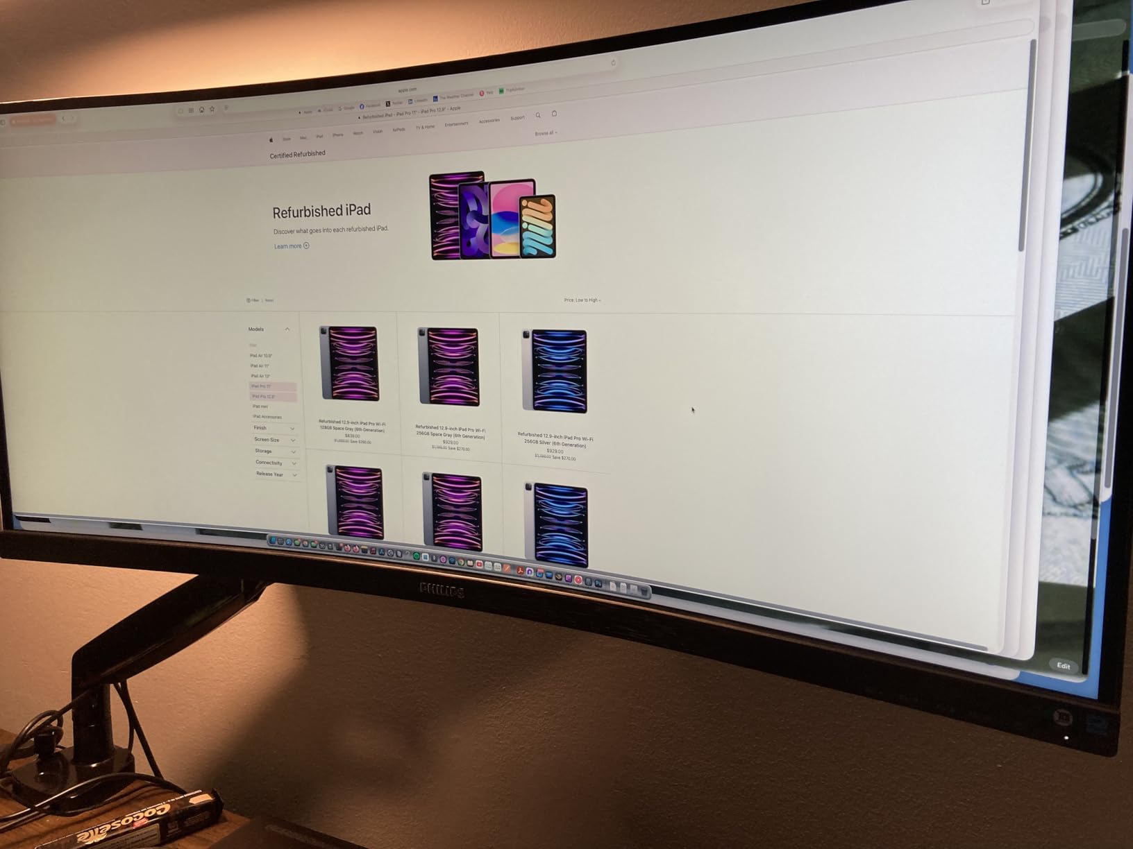 Philips 346E2CUAE 34-inch Curved Frameless UltraWide QHD 3440x1440, 100Hz 1ms MPRT, sRGB 121%, USB-C Charging, MultiView PIP/PBP customer photo 2