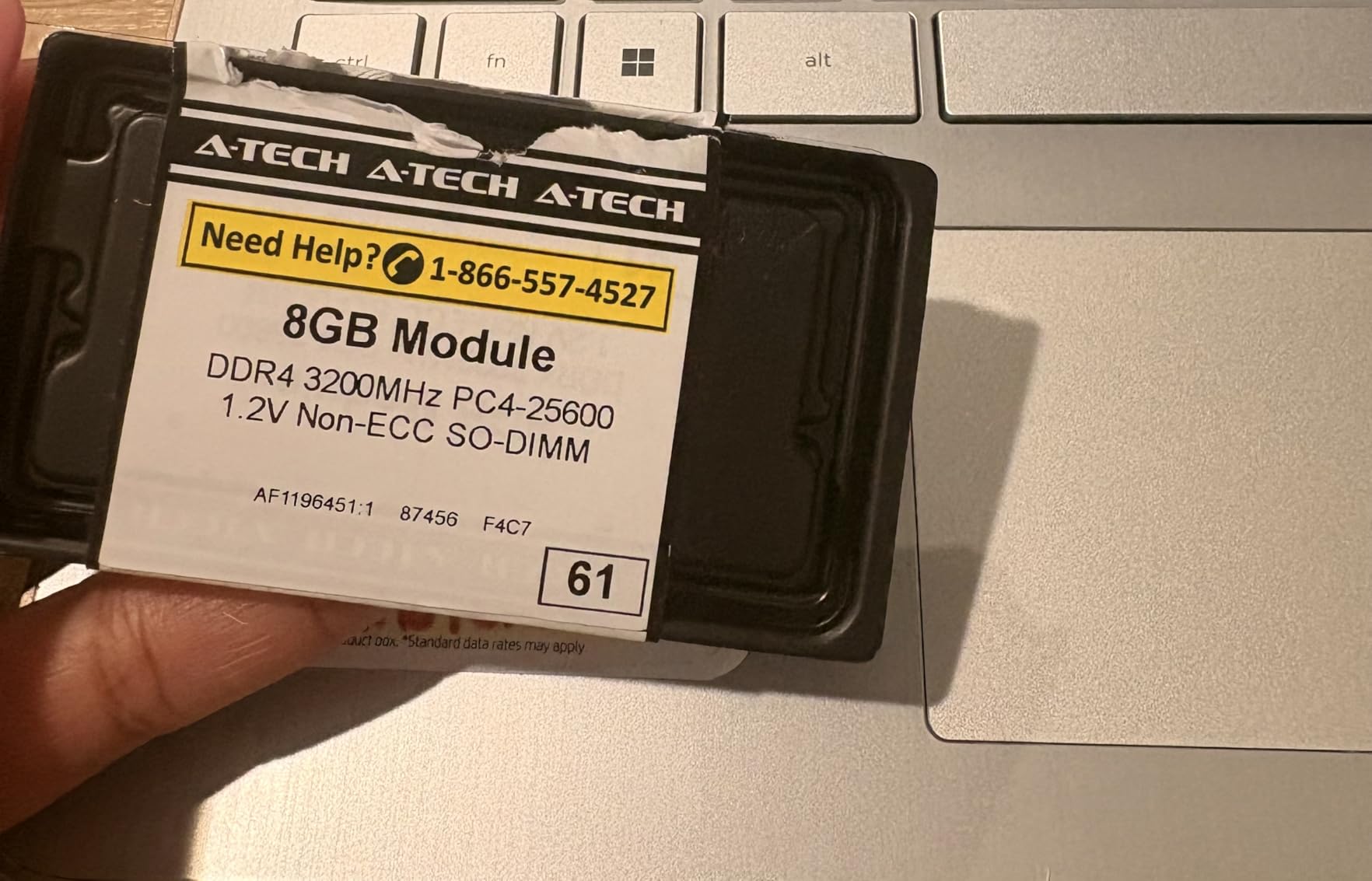 A-Tech 16GB DDR4 3200 MHz SODIMM PC4-25600 (PC4-3200AA) CL22 Non-ECC Laptop RAM Memory Module customer photo 2