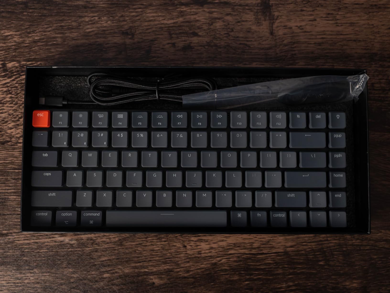 Keychron K3 Version 2, 84 Keys Ultra-Slim Wireless Bluetooth/USB Wired Mechanical Keyboard with White LED Backlit, Low-Profile Keychron Mechanical Red Switch Compatible with Mac Windows customer photo 2