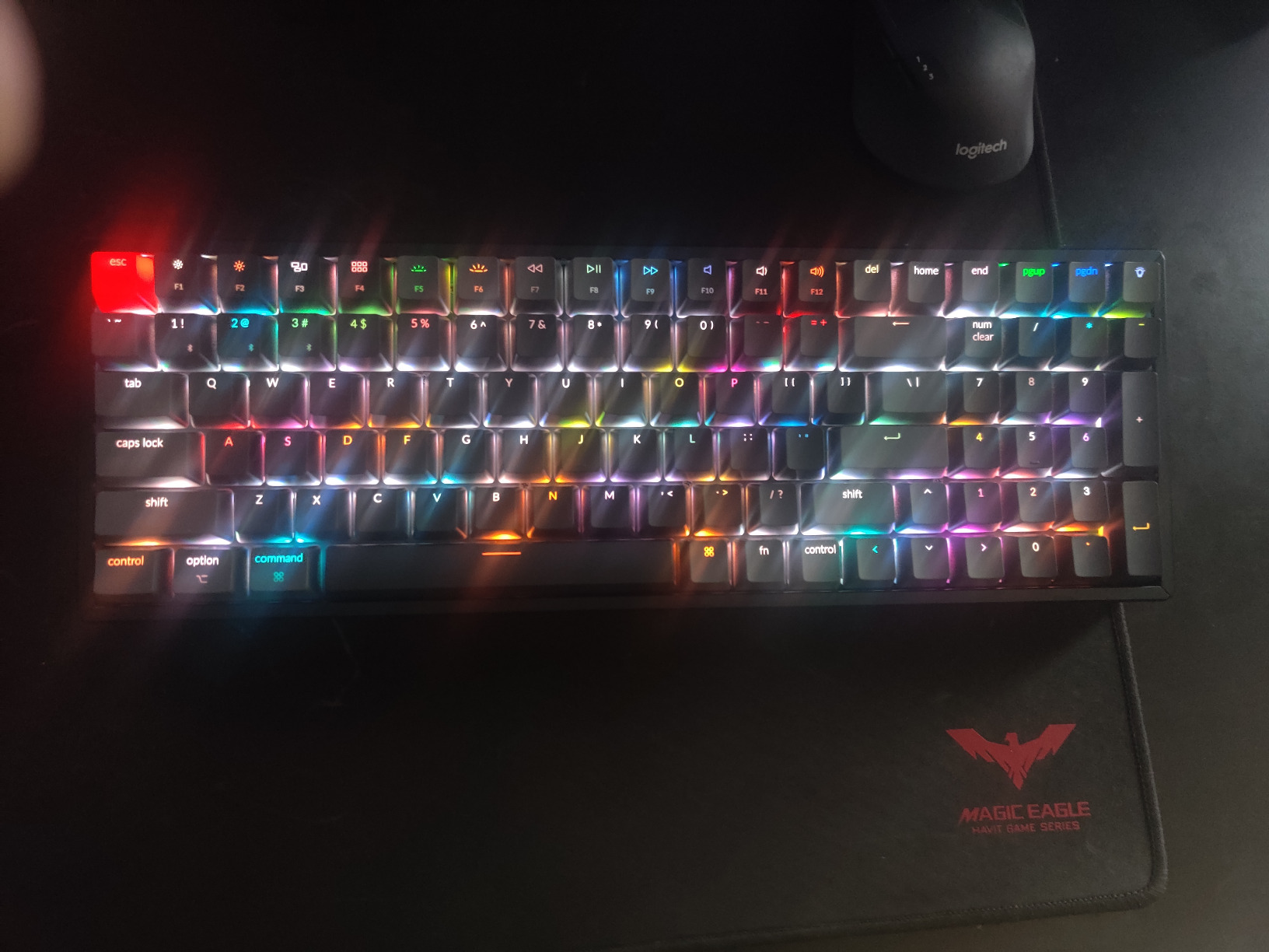 Keychron K4 Wireless Bluetooth/USB Wired Gaming Mechanical Keyboard, Compact 100 Keys RGB LED Backlit Gateron Brown Switch N-Key Rollover, Aluminum Frame for Mac Windows, Version 2 customer photo 2