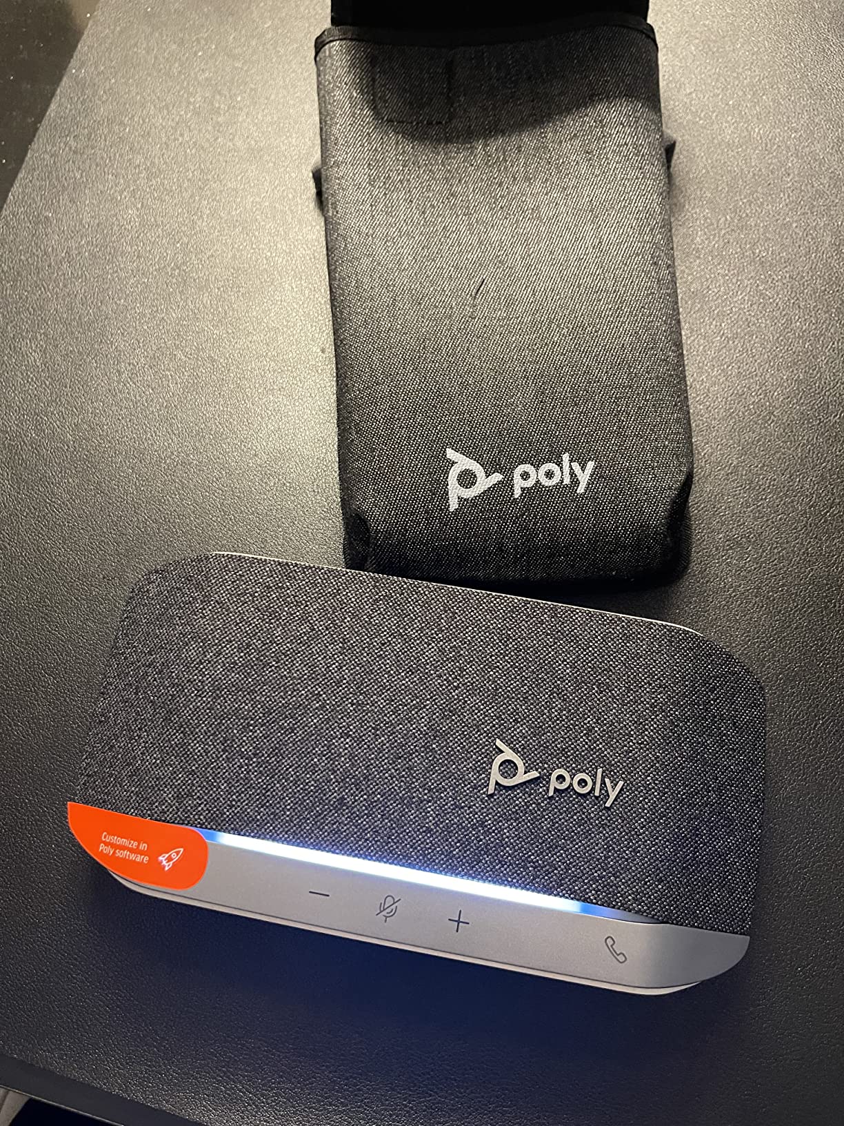 Poly Sync 20 Bluetooth/USB-A Speakerphone - Personal Portable Speakerphone - Noise & Echo Reduction - Connect to Cell Phones via Bluetooth or Computers via USB-A Cable - Works with Teams, Zoom customer photo 1