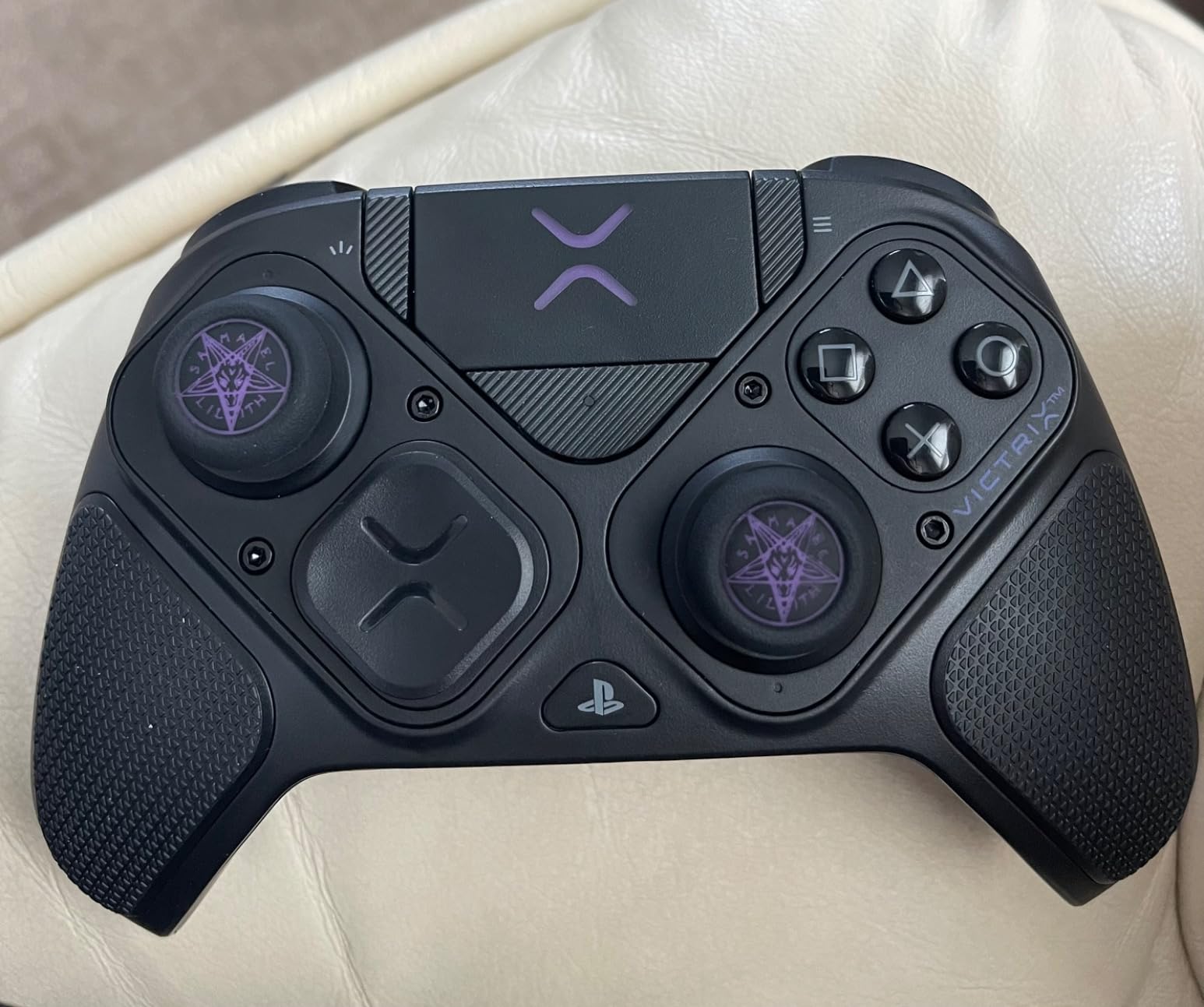 FPS Thumbstick Extender & Printing Rubber Silicone Grip Cover 2 Sets for PS5 Dualsenese & PS4 Controller (Ghost Red) customer photo 1