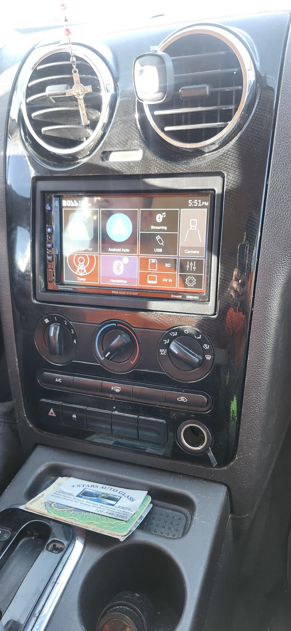 BOSS Audio Systems BVCP9700A Car Stereo - Apple CarPlay, Android Auto, Double Din, 7 Inch Touchscreen, Bluetooth, No CD DVD Player, AM/FM Radio Receiver customer photo 1