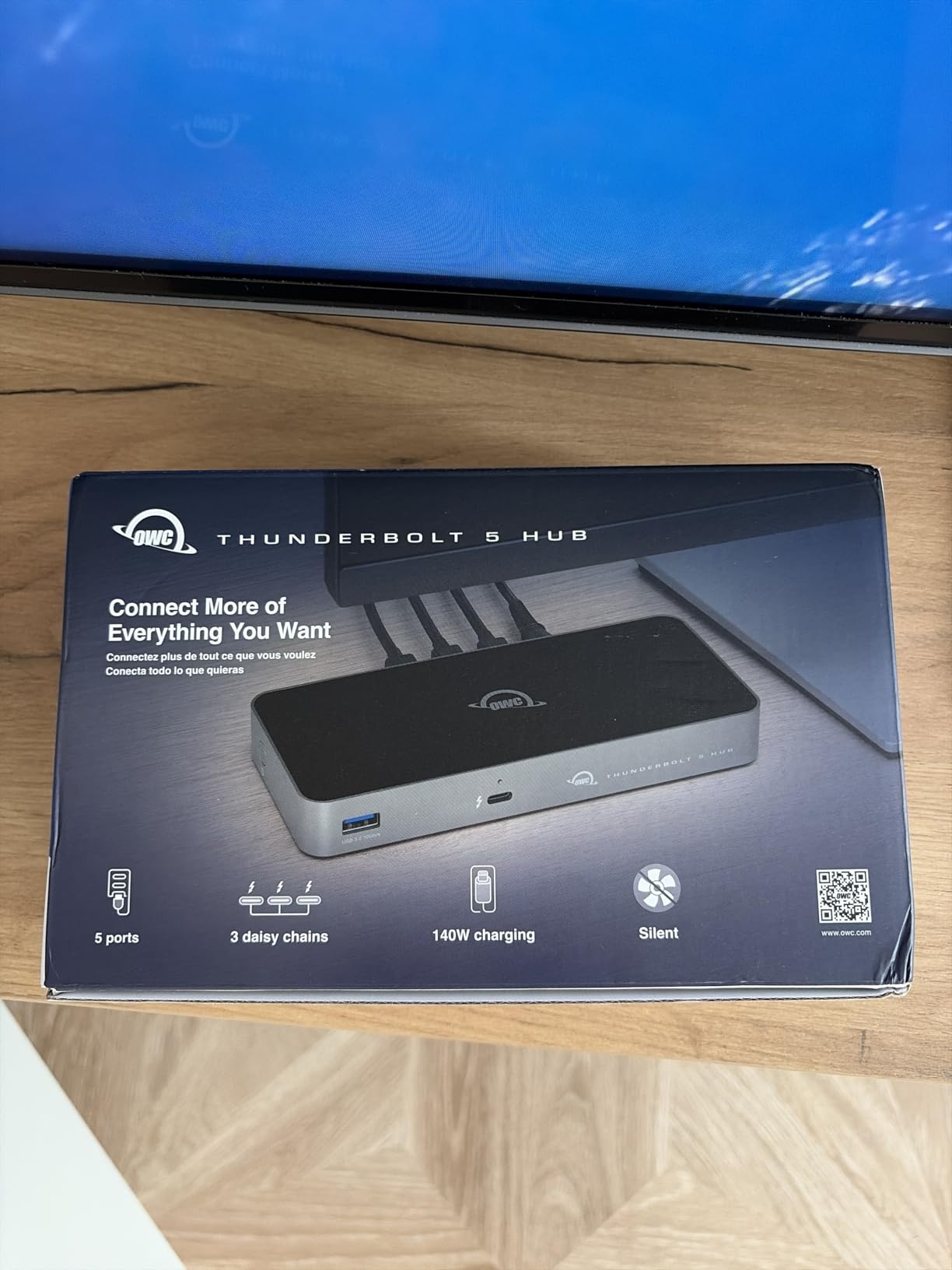 OWC Thunderbolt Hub Docking Station, Grey/Black, Thunderbolt 4, USB-A customer photo 1