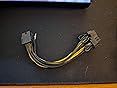zdyCGTime GPU 8pin to Dual 8Pin (6+2) Pin Power Supply line Graphics Video Card Extender Cable,18AWG GPU VGA Female to Dual PCI-E Male Y Splitter Power Cable for Graphics Card BTC Miner(20cm/2Pack) customer photo 2