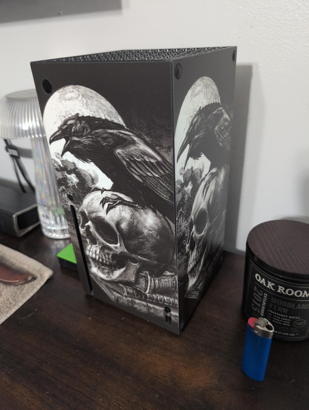 Skinit Decal Gaming Skin Compatible with Xbox Series X Console - Officially Licensed Alchemy Carta Poes Raven Design customer photo 1