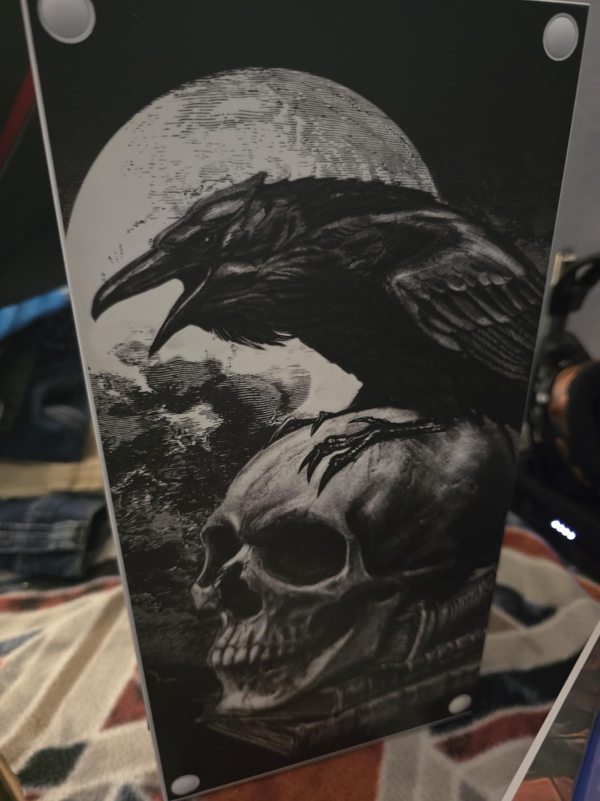 Skinit Decal Gaming Skin Compatible with Xbox Series X Console - Officially Licensed Alchemy Carta Poes Raven Design customer photo 2