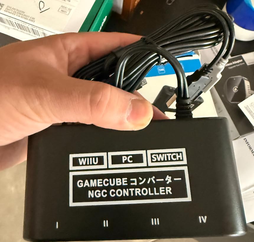 Gamecube Controller Adapter for Nintendo Switch / OLED / Switch 2 Gamecube Adapter, Compatible with PC WII U Switch2, Support 4 Gamecube Controller to Play Supper Smash Bros with 70IN Long Cable customer photo 2