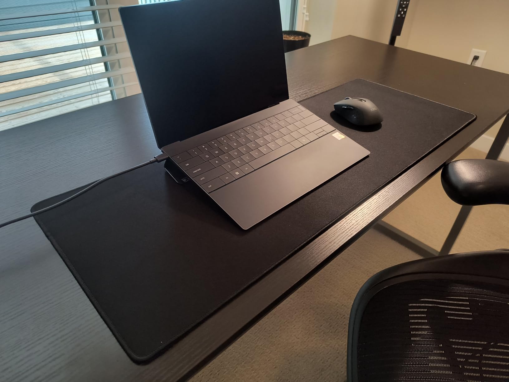 KTRIO RGB Large Gaming Mouse Pad Desk Mat, Superior Micro-Weave Cloth, Non-Slip Rubber Base, Stitched Edges, Water-Resistant, for Gamer, Office & Home, 35.4 x 15.7 in customer photo 2