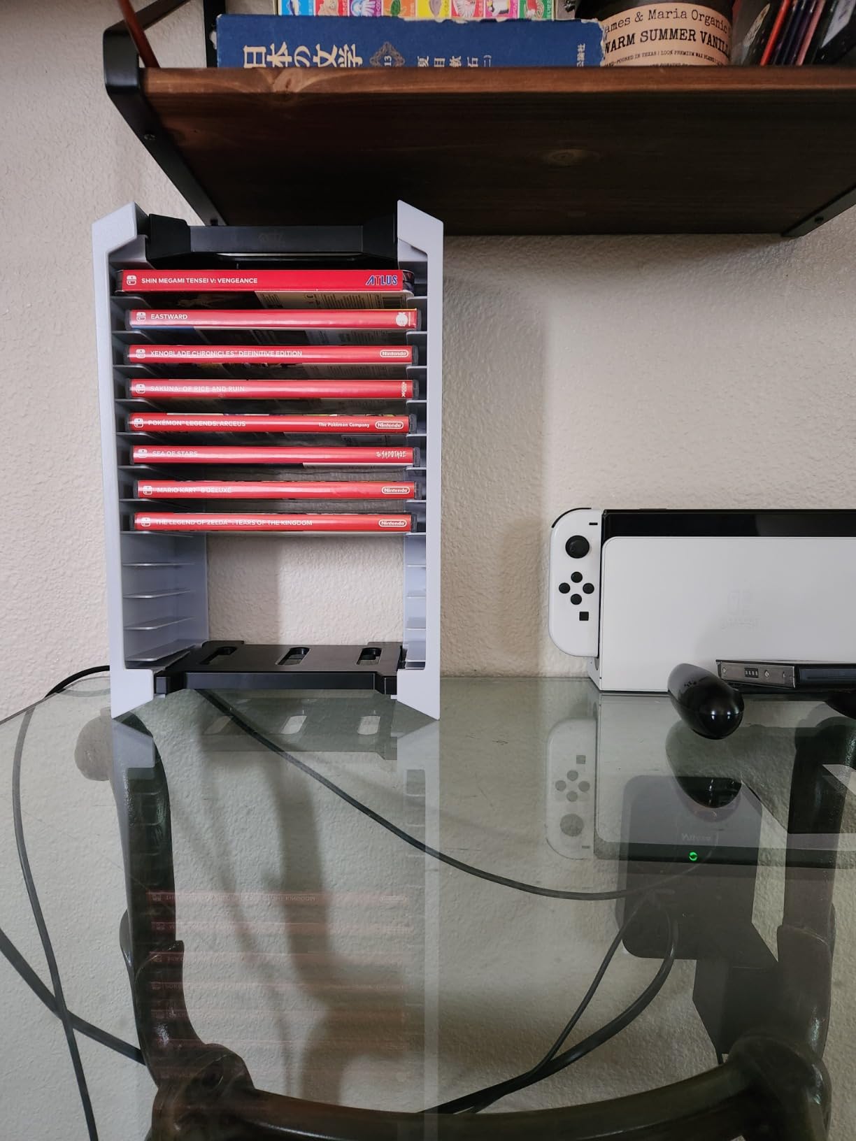 Game Storage Tower - Universal Video Game Storage - Stores 12 Game or Blu-Ray Disks - Game Holder Rack for PS4, PS5, Xbox One, Xbox Series X/S, Nintendo Switch Games and Blu-Ray Discs (White) customer photo 2