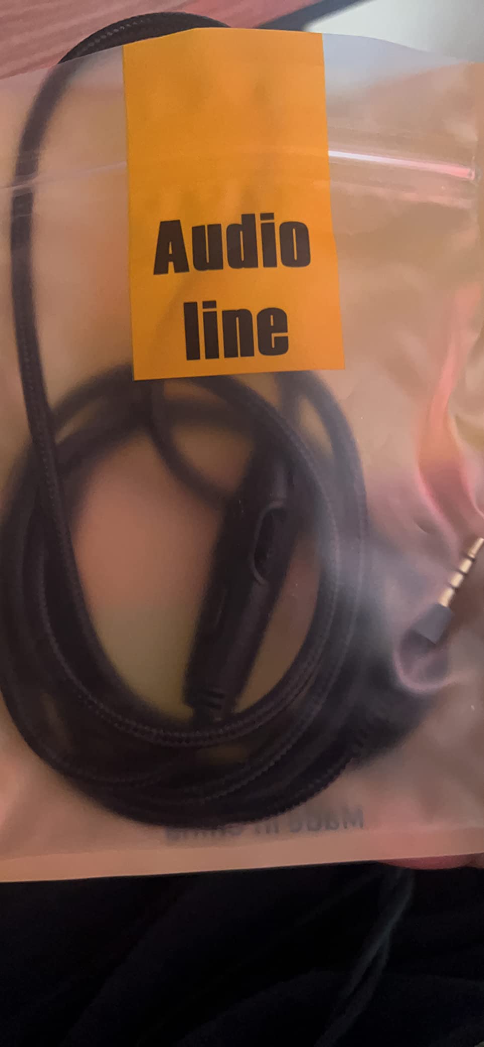 2.0M Replacement Audio Cable Compatible with Astro A40 A40TR Gaming Headset, Inline Mute Wire and No Volume Control Cord (Nylone Cord) customer photo 2