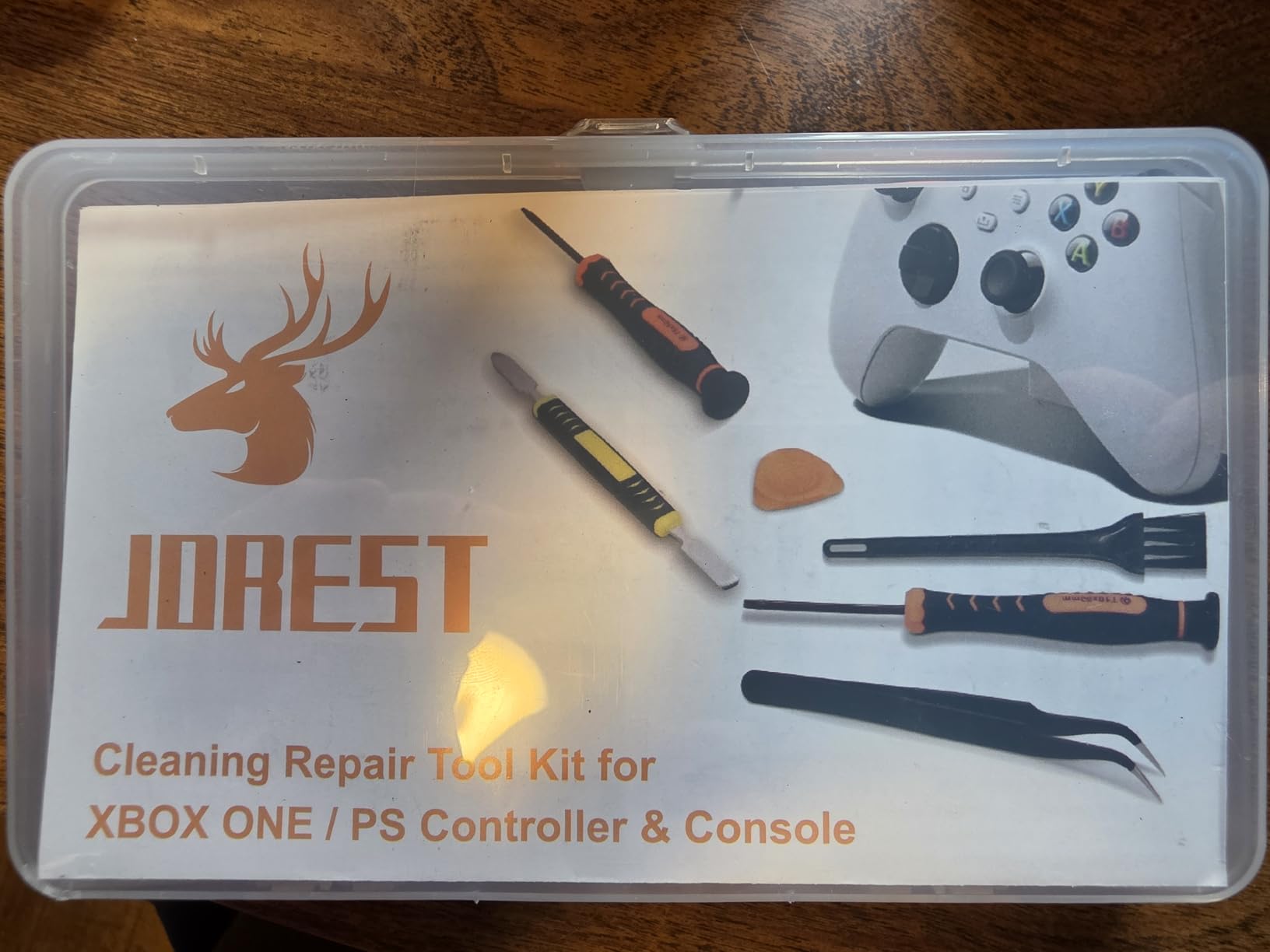 JOREST Repair Kit for Xbox One/360/X PS4 PS3 PS5, PH0 T6 T8 T10 Torx Security Screwdriver, Crowbars,Tweezers, Cleaning Tool for Controller and Console customer photo 1