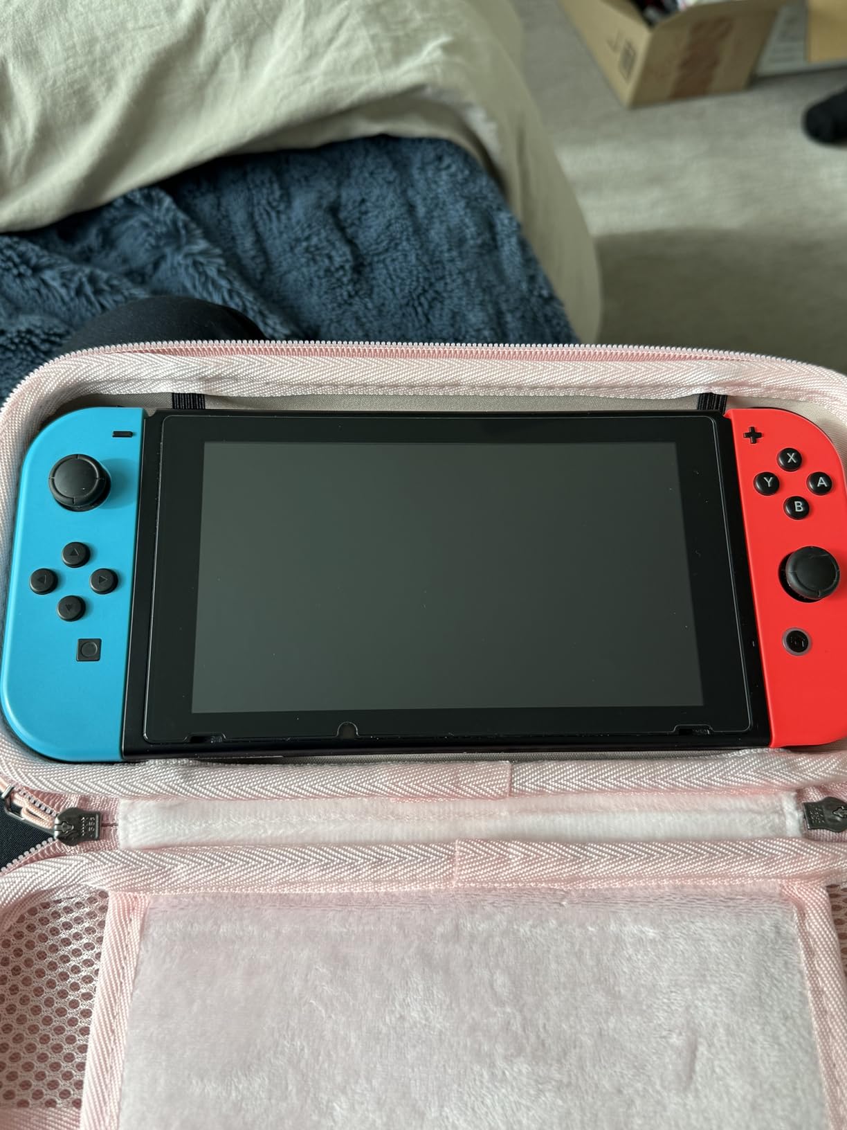 NEW'C 3 Pack Designed for Nintendo Switch Screen Protector Tempered Glass, Case Friendly Anti Scratch Bubble Free Ultra Resistant customer photo 1