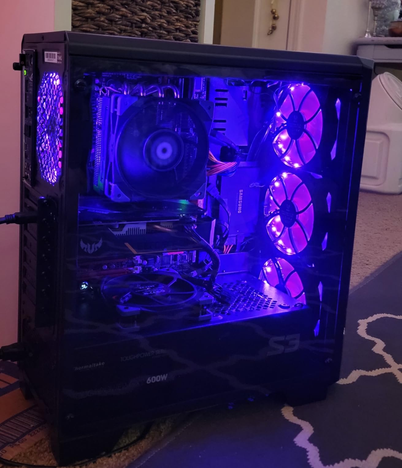 Thermaltake TOUGHAIR 110 140W TDP Top Flow CPU Cooler, Intel/AMD Universal Socket (LGA 1700/1200), 120mm 2000RPM High Static Pressure PWM Fan with High Performance Copper Heat Pipes CL-P073-AL12BL-A customer photo 2