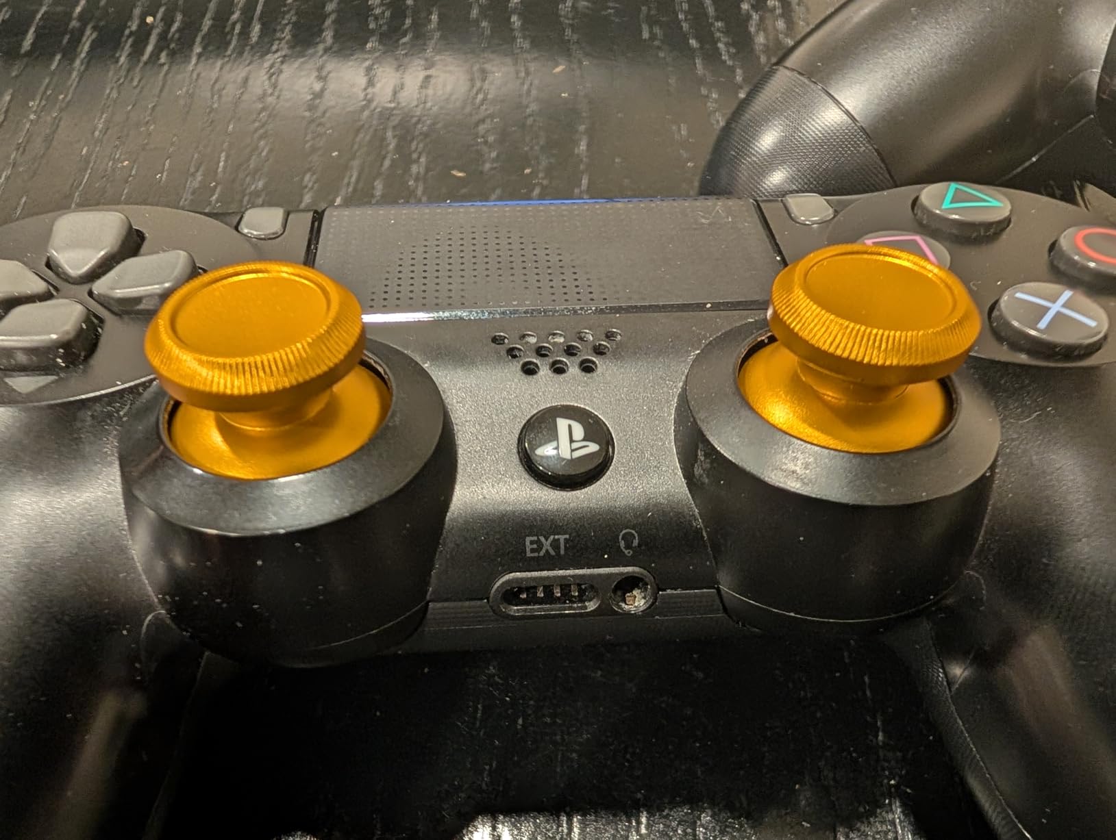 VizGiz 3 Pair Joystick Caps Replacement Aluminum Alloy Metal Mushroom Cap Cover Analog Thumb Grip Stick Cover Thumbstick Repair Rocker DIY for Xbox ONE PS4 Pro Slim Dualshock 4 Controller customer photo 2
