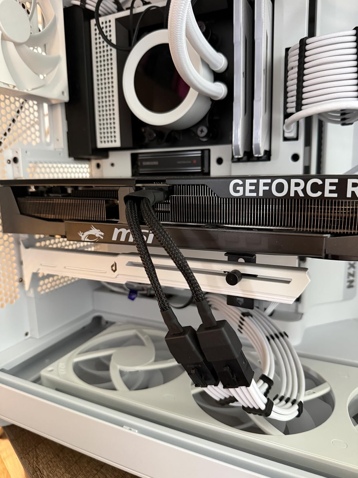 5V 3PIN Addressable RGB Graphics Card GPU Brace Support Video Card Sag Holder,Built-in 5V ARGB Strip,Adjustable Length and Height Support,G276ARGB customer photo 2
