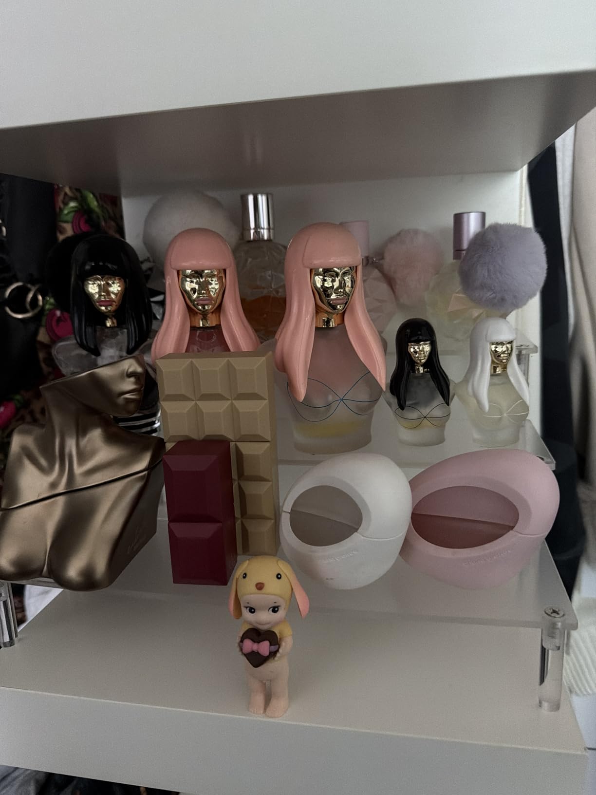 AZEAM Acrylic Riser,Clear Display Risers Stand Perfume Organizer Cologne Acrylic Shelves 3 Tiered Cupcake Shelf for Amiibo Funko POP Figures Food Desserts Holder Collection Cosmetic Vendor Product customer photo 2
