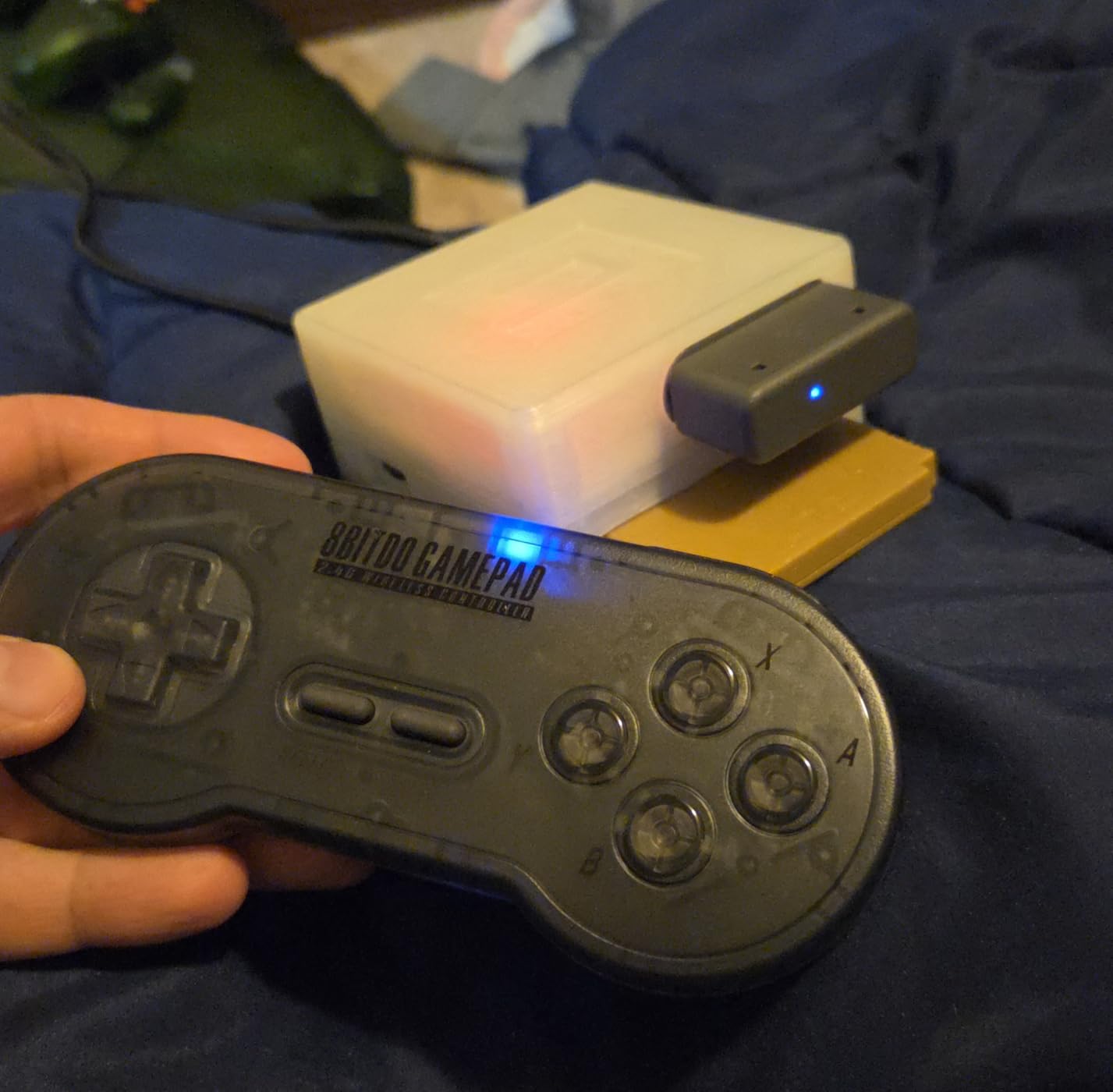 8Bitdo Sn30 2.4G Wireless Gamepad for Original SNES/SFC (Transparent Edition) customer photo 1