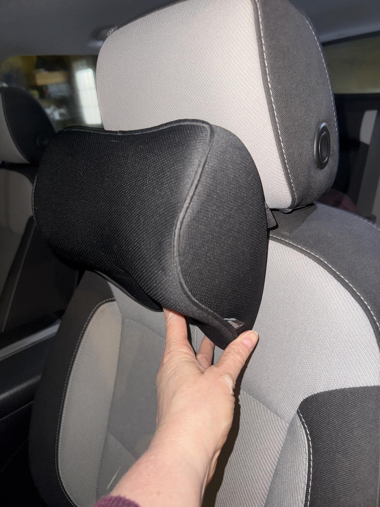 Car Seat Neck Pillow, Headrest Cushion Relieve Neck Pain for & Muscle Tension,100% Memory Foam Neck Support Head Pillow for Ergonomic Design customer photo 2