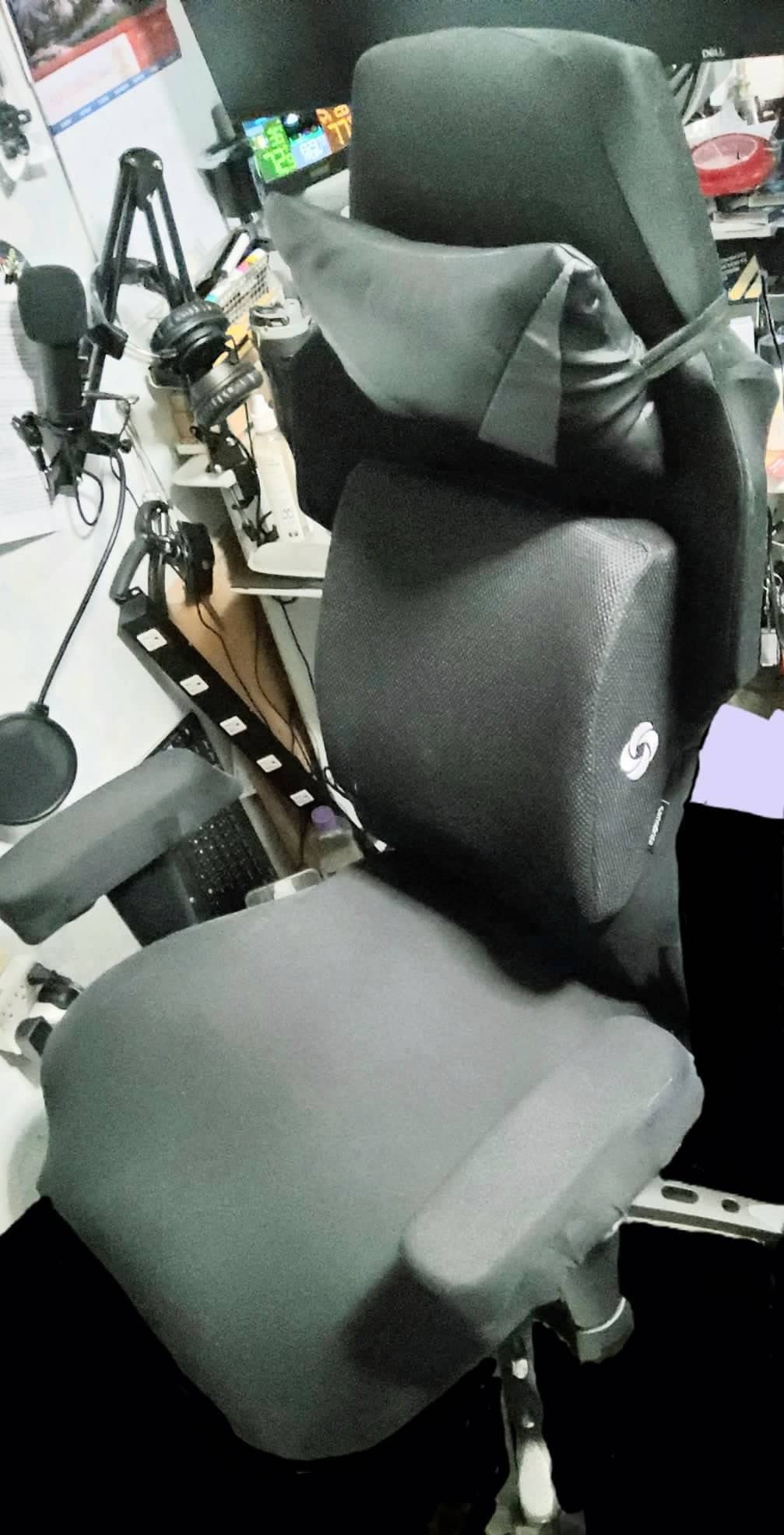 SARAFLORA Gaming Chair Covers Stretch Washable Computer Chairs Slipcovers for Armchair, Swivel Chair, Computer boss Chairs (Black, X-Large) customer photo 1
