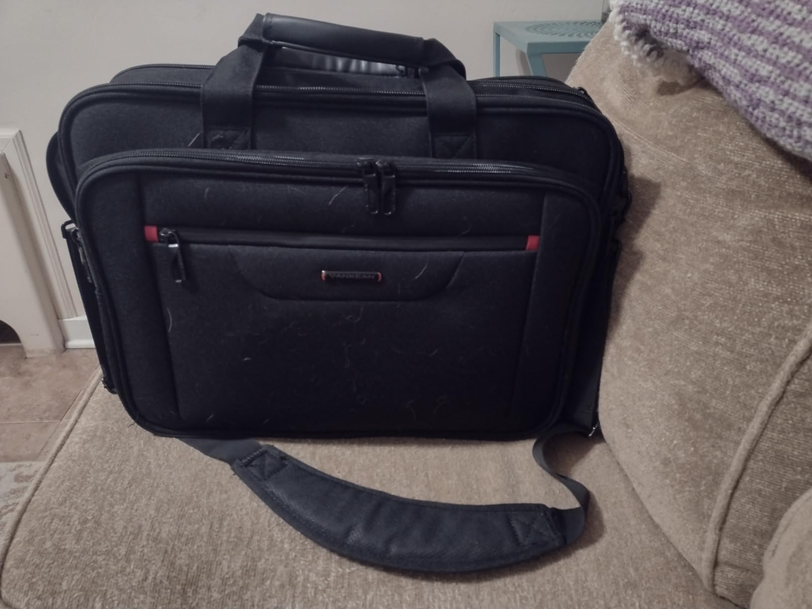 VANKEAN Laptop Briefcase Premium Laptop Case Fits Up to 17.3 Inch Business Shoulder Bag Laptop Expandable Water-Repellent Messenger Bag for Men/ Women Computer Bag for Travel/ Business/ Black customer photo 1