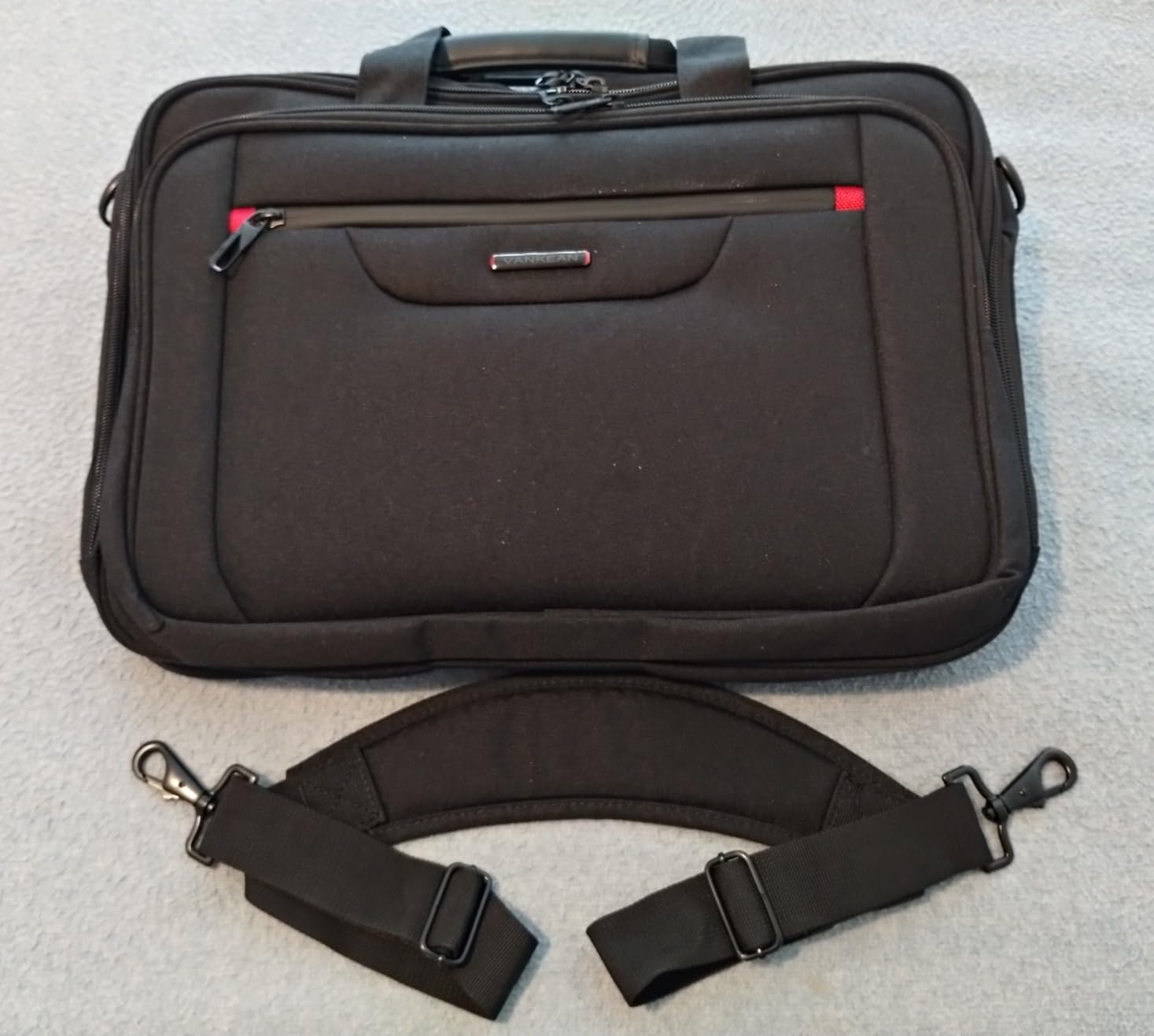 VANKEAN Laptop Briefcase Premium Laptop Case Fits Up to 17.3 Inch Business Shoulder Bag Laptop Expandable Water-Repellent Messenger Bag for Men/ Women Computer Bag for Travel/ Business/ Black customer photo 2