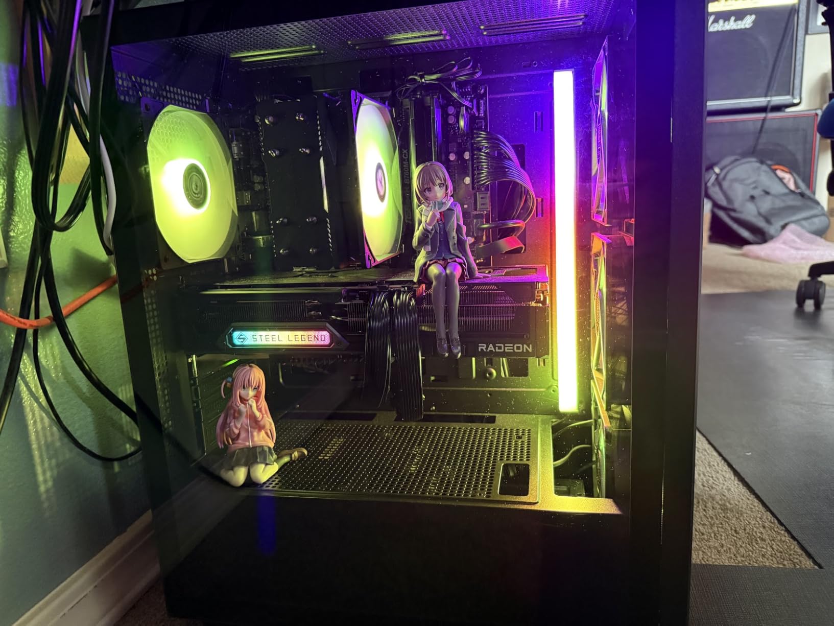 airgoo Addressable RGB PC LED Light Bar, AG-NEON-DLS30-1 Aluminum Alloy Shell Neon Strip, for 5V 3-pin argb Header or AG-DRGB16 SignalRGB Controller(Not Included), Come with Magnets, Easy to Install customer photo 1