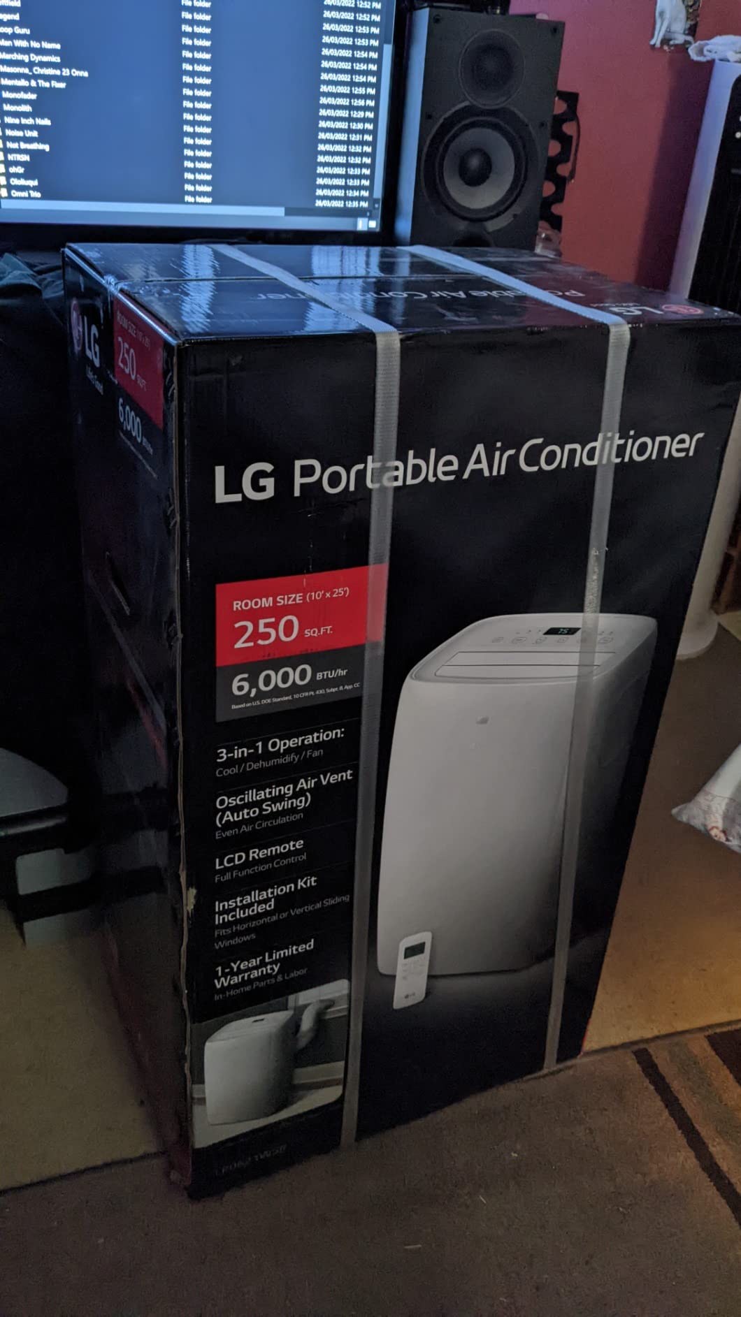 LG 6,000 BTU DOE 8,000 BTU ASHRAE Portable Air Conditioner with Quiet Operation customer photo 2