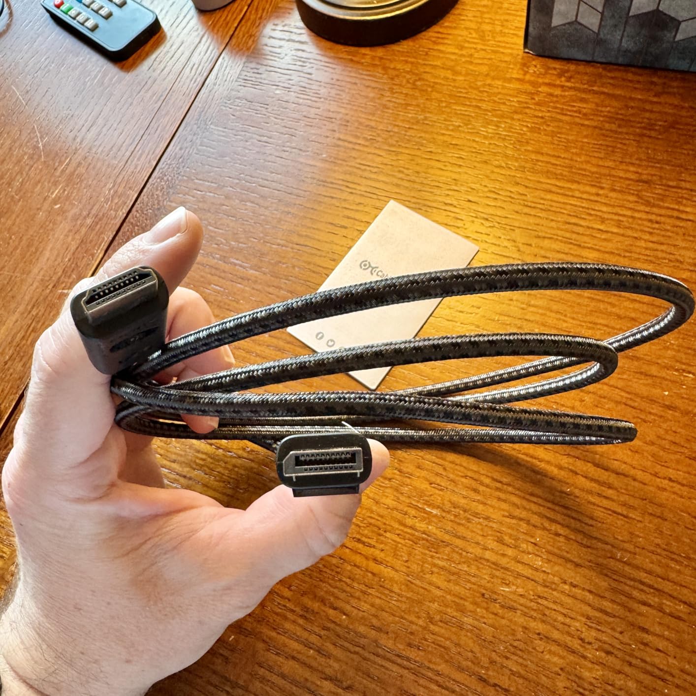 Cable Matters Uni-Directional 8K DisplayPort to HDMI 2.1 Cable - 6ft, with 4K 240Hz / 8K 60Hz, Display Port to HDMI 2.1 Cable, Supports RTX4080, RX7900 customer photo 2