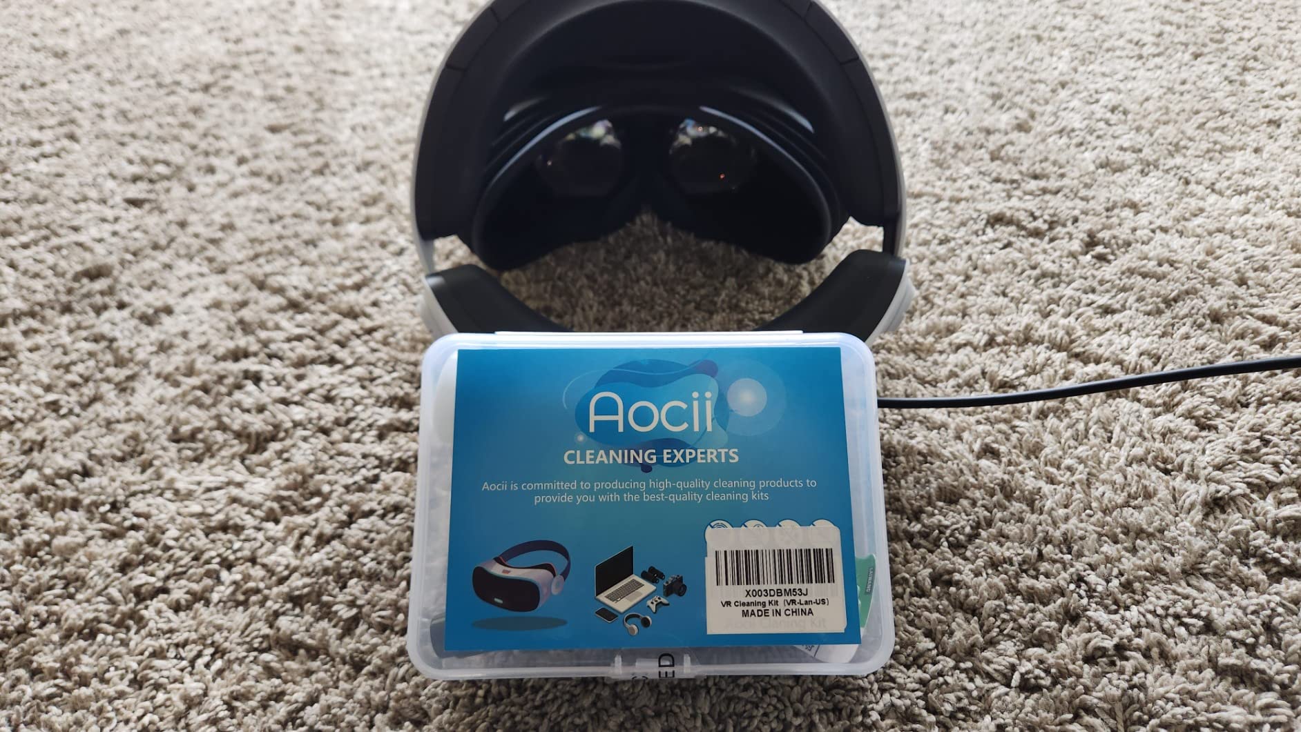 VR Headset Cleaning Kit, VR Lens Cleaner, Cleaner Kit for Meta Oculus Quest 2 3 /Xbox/PS/Wii/Switch, Face Cover Pad Game Controller AR VR Accessories, Gamer Gifts customer photo 2