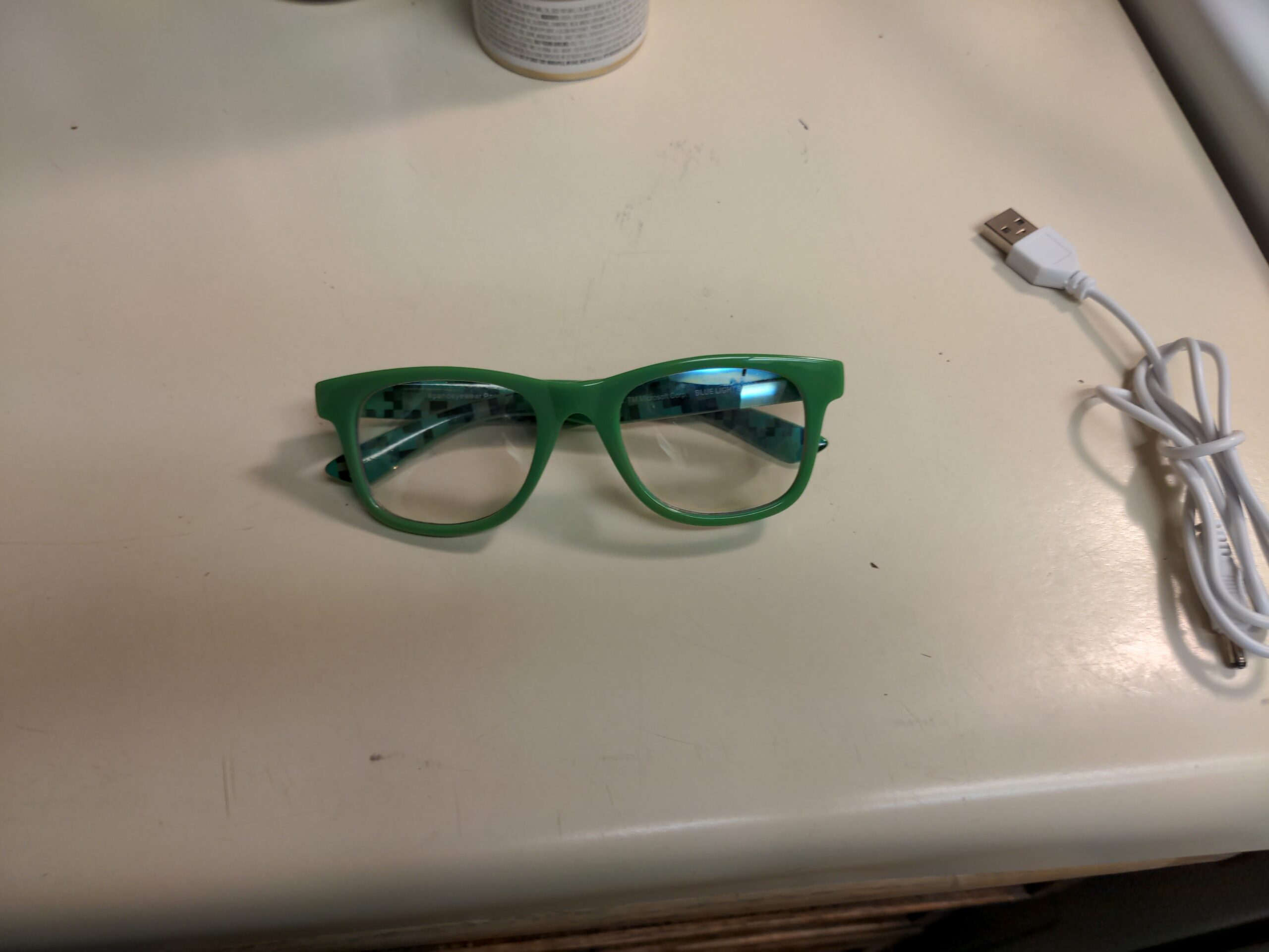Minecraft Blue Light Blocking Glasses for Kids with Case Boys Computer Video Gaming Glasses Age 2-10 Eyewear Protection (Green/Black) customer photo 1