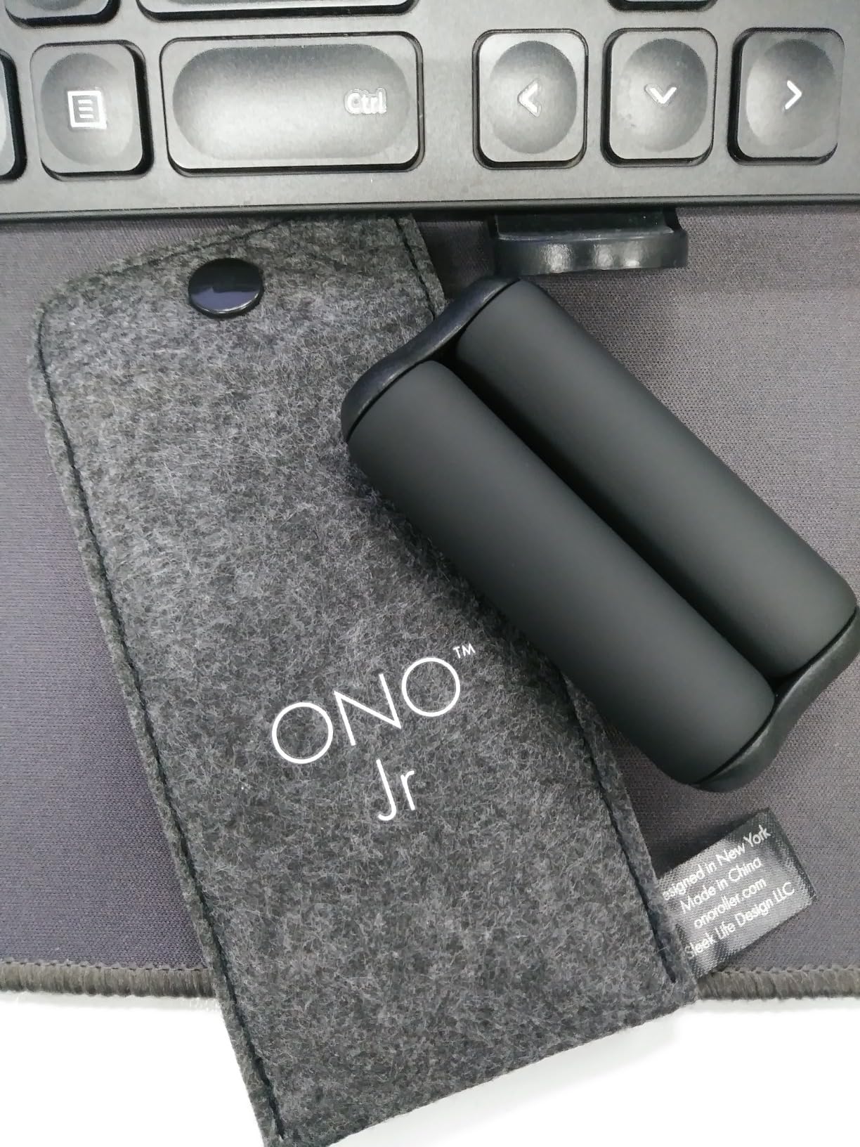 ONO Roller - Handheld Fidget Toy for Adults | Help Relieve Stress, Anxiety, Tension | Promotes Focus, Clarity | Compact, Portable Design (Black, Junior Size - ABS Plastic) customer photo 2