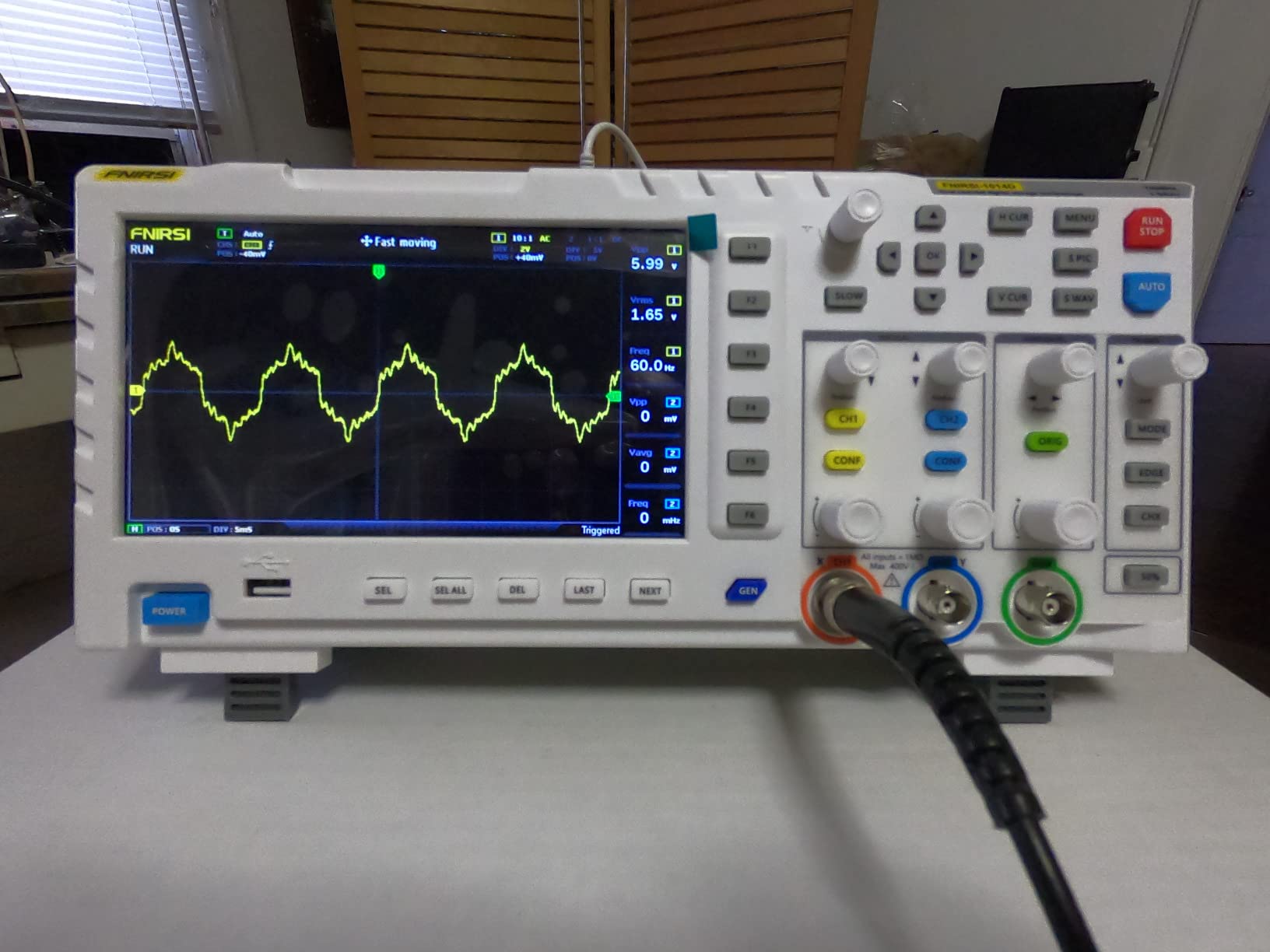 FNIRSI 1014D Oscilloscope 2 in 1 Digital Oscilloscope DDS Signal Generator, 100X High Voltage Probe, 2 Channels 100Mhz Bandwidth 1GSa/s Sampling Rate customer photo 1
