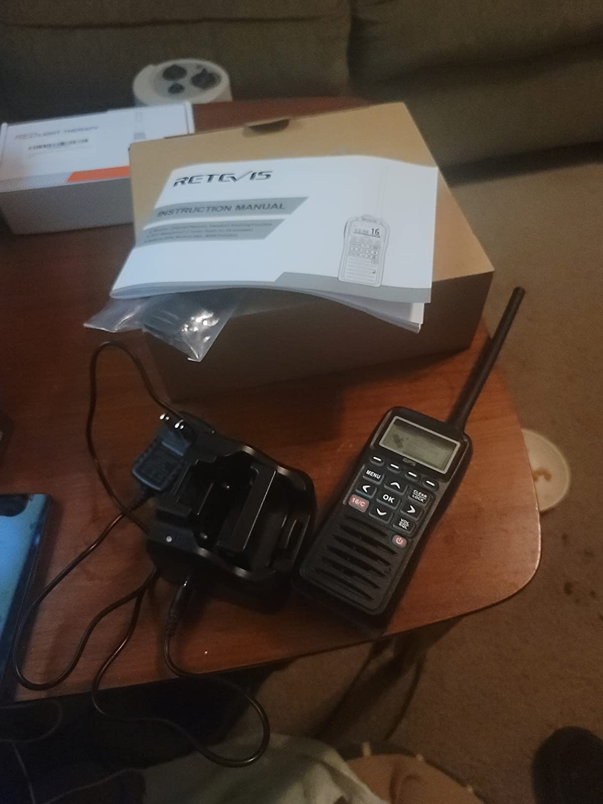 Retevis RM40 Marine Radio with GPS, DSC Distress Call, Mob Alarm, IP67 Waterproof Floating Handheld Radio, NOAA Weather Alert, 1500mAh Battery, International Channels, for Boats Sailing Coast Guard customer photo 2
