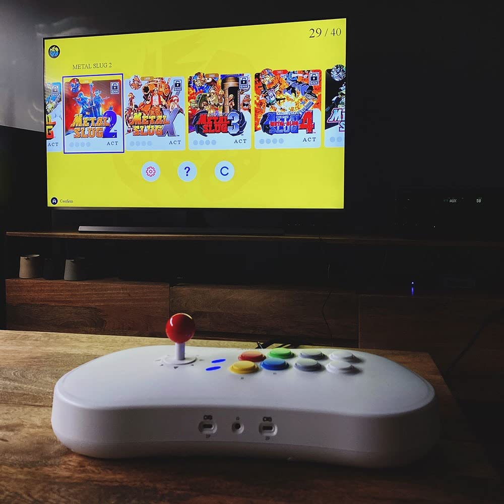 NEOGEO Arcade Stick Pro with 20 Genuine SNK Retro Games, NEO-GEO Game Joystick Support 720p HDMI Output, Connect NEO GEO Gamepads customer photo 1