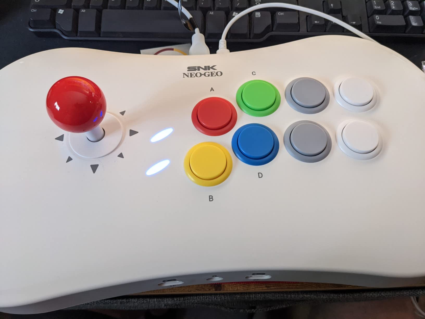 NEOGEO Arcade Stick Pro with 20 Genuine SNK Retro Games, NEO-GEO Game Joystick Support 720p HDMI Output, Connect NEO GEO Gamepads customer photo 2