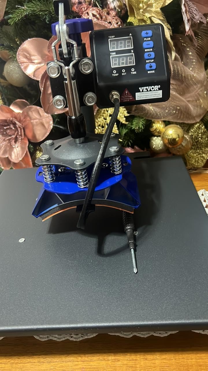 VEVOR 8 in 1 Heat Press Machine 15x15 Inch, 360° Swing Away Shirt Press Machine - Digital Professional Heat Transfer Tshirt Press Machine customer photo 2