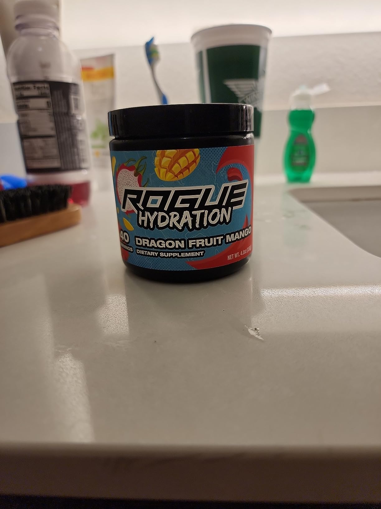 Rogue Energy Hydration - Gaming Drink, Hydration & Focus Beverage, Esports & Gamer Supplement, Sugar & Gluten Free (Fruit Punch 40 Servings) customer photo 1