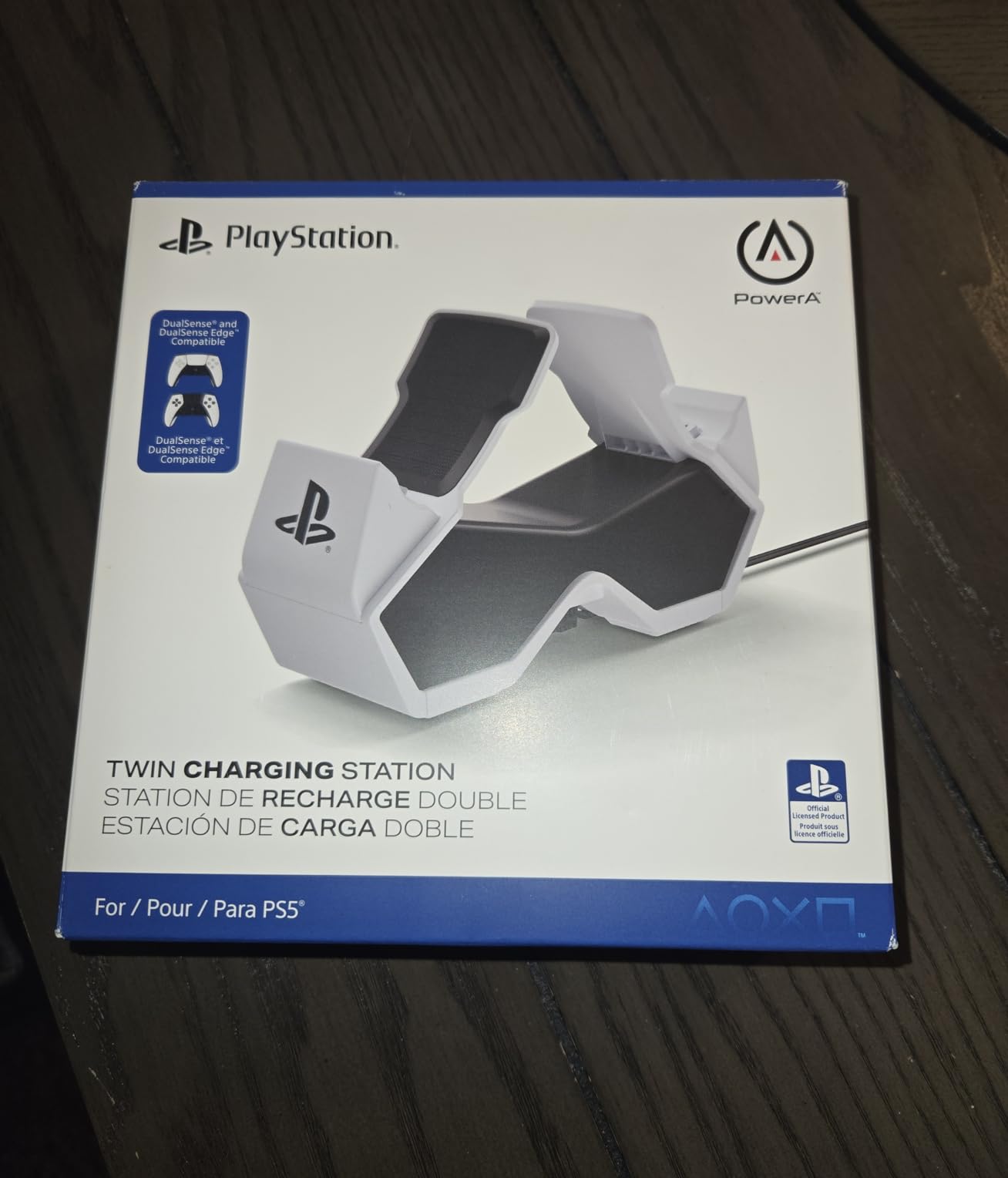 PowerA Twin Charging Station for Dualsense Wireless Controllers, Dualsense Controller Charging, Officially Licensed - PlayStation 5 customer photo 1