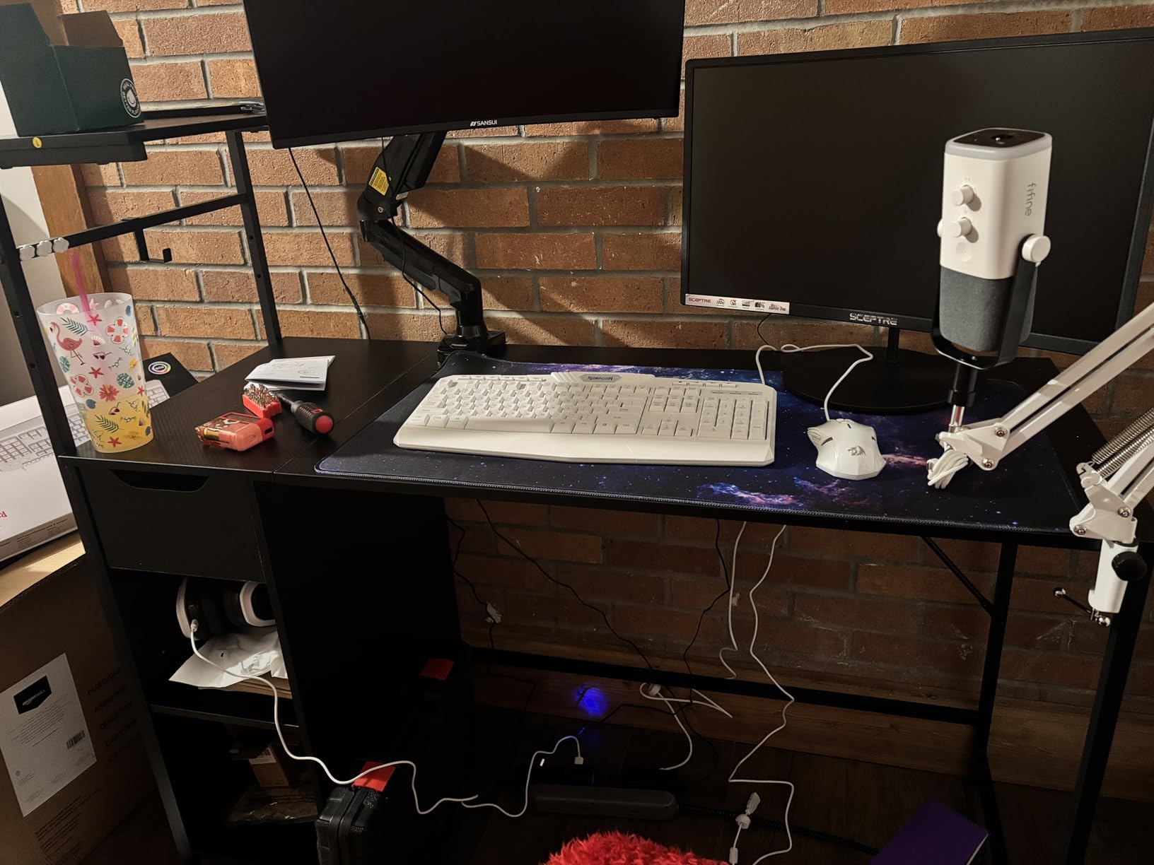 Canjoy Gaming Mouse Pad, XL Large Extended Keyboard Mouse Mat Big Computer Desk Pad with Non-Slip Base and Stitched Edge for Home Office Gaming Work 31.5x15.7inch customer photo 1