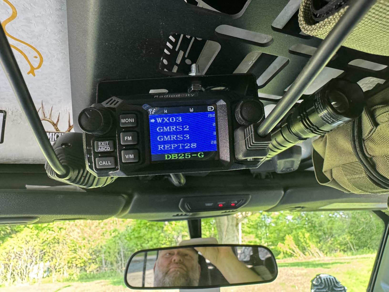 Radioddity DB25-G GMRS Mobile Radio, 25 Watts Two Way Radio Long Range, Quad Watch, GMRS Repeater Capable, with Dual Band Scanning Receiver, for Car Vehicle, Off Road, Overlanding Black customer photo 1