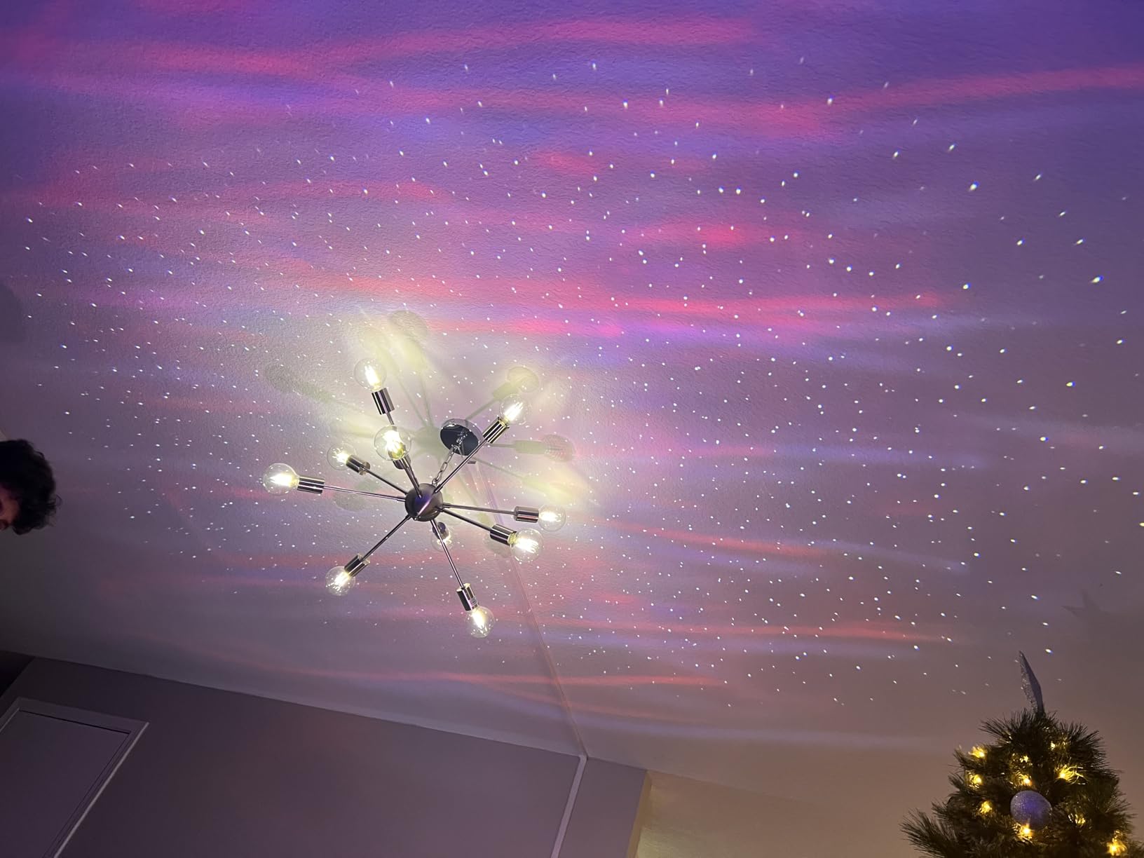 Rossetta Star Projector, Galaxy Projector for Bedroom Nebula Night Light Projector with White Noise, Bluetooth Speaker, Timer and Remote, Room Decor, Gifts for Kids, Adults, Birthday, Party, Easter customer photo 2