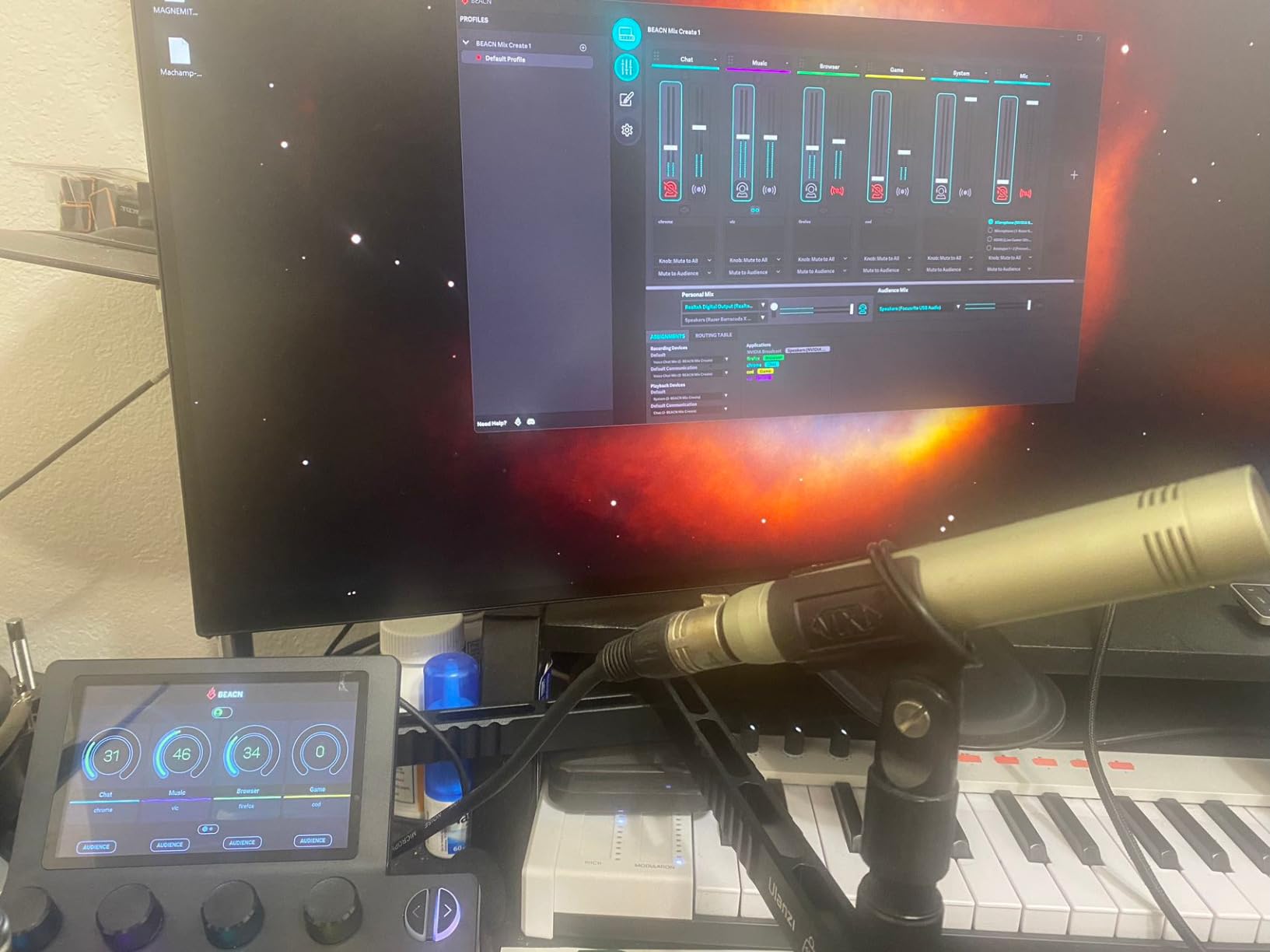 BEACN Mix Create Audio Mixer for PC & Mac - For Content Creators, Gaming & Podcast, PC Audio Mixer with USB-C for Twitch & YouTube customer photo 2