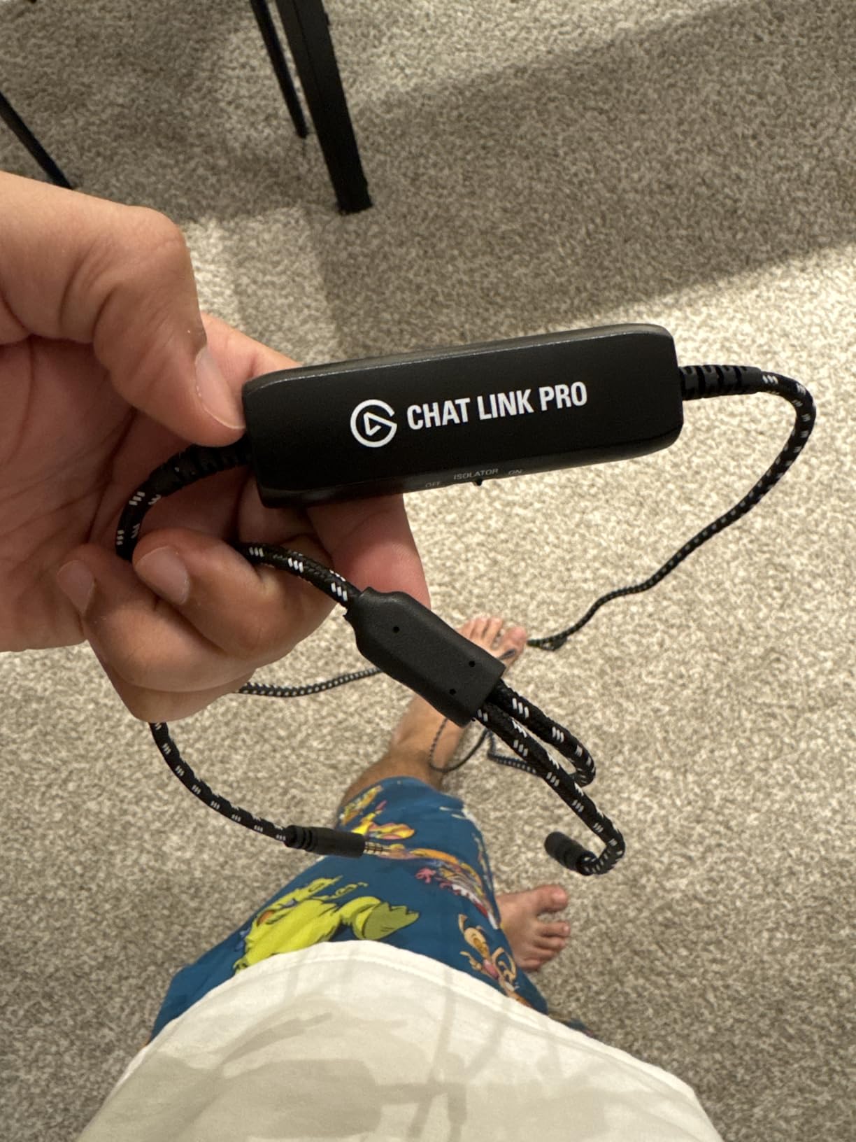 Elgato Chat Link Pro - Audio Adapter, for PS5, PS4, Nintendo Switch, Capture Voice Chat, Gameplay Sound, Extra Long Cable customer photo 1