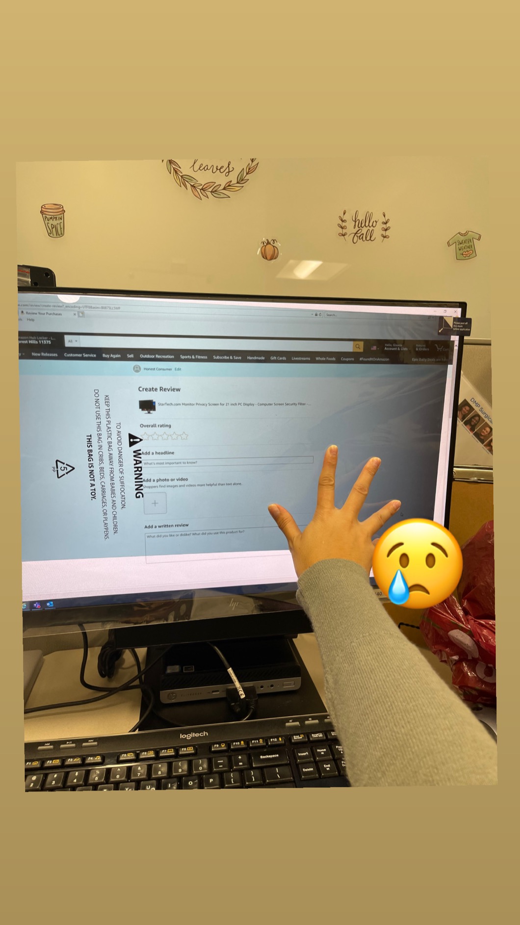Monitor Privacy Screen for 23